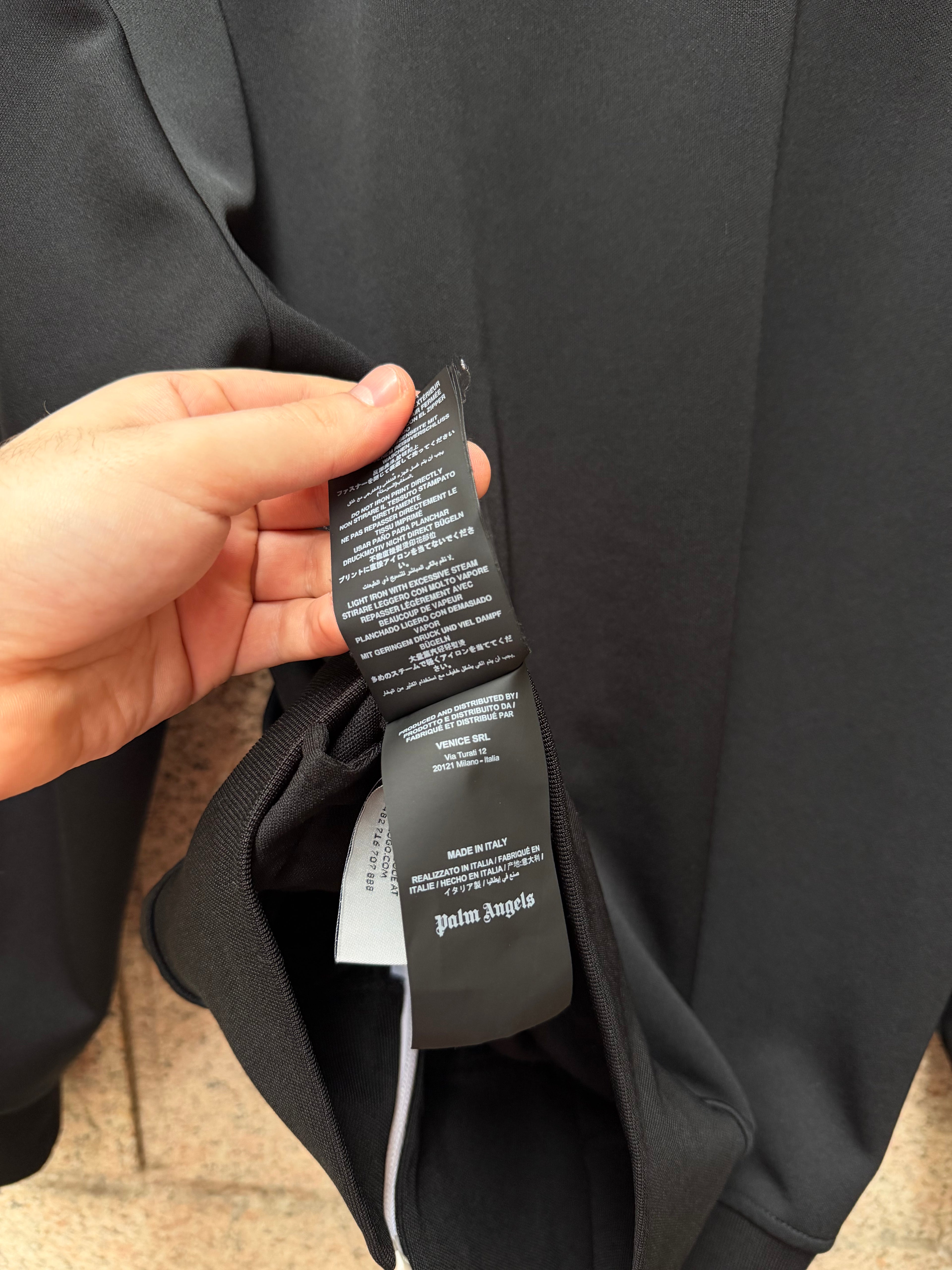 Palm Angels Track Hoodie Zip Black  - L (USED)