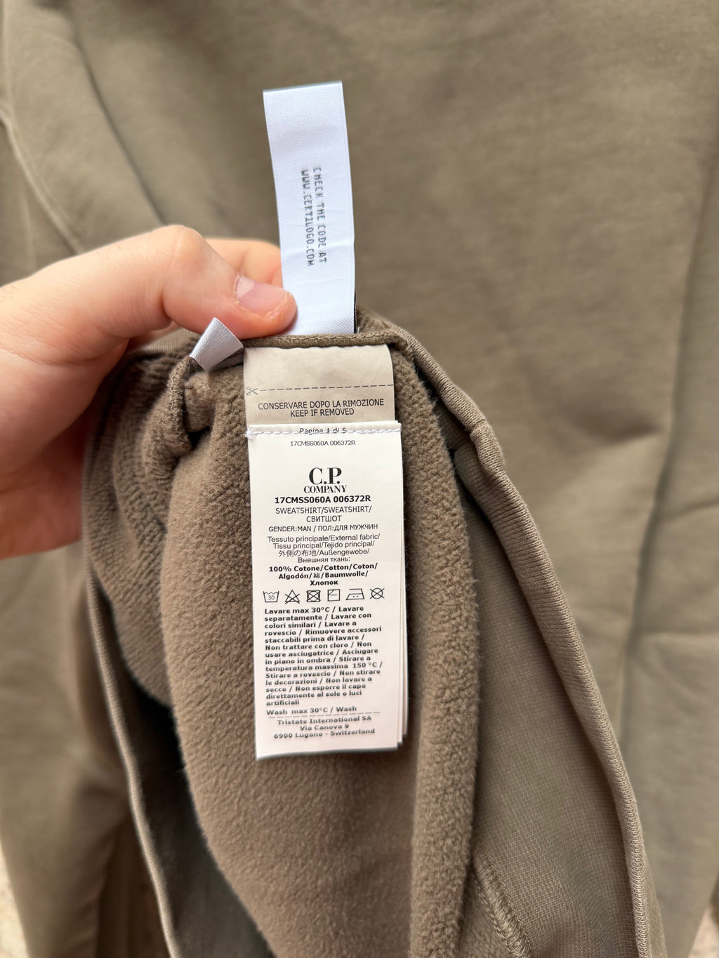 C.P. Company Crewneck Olive - L (USED)