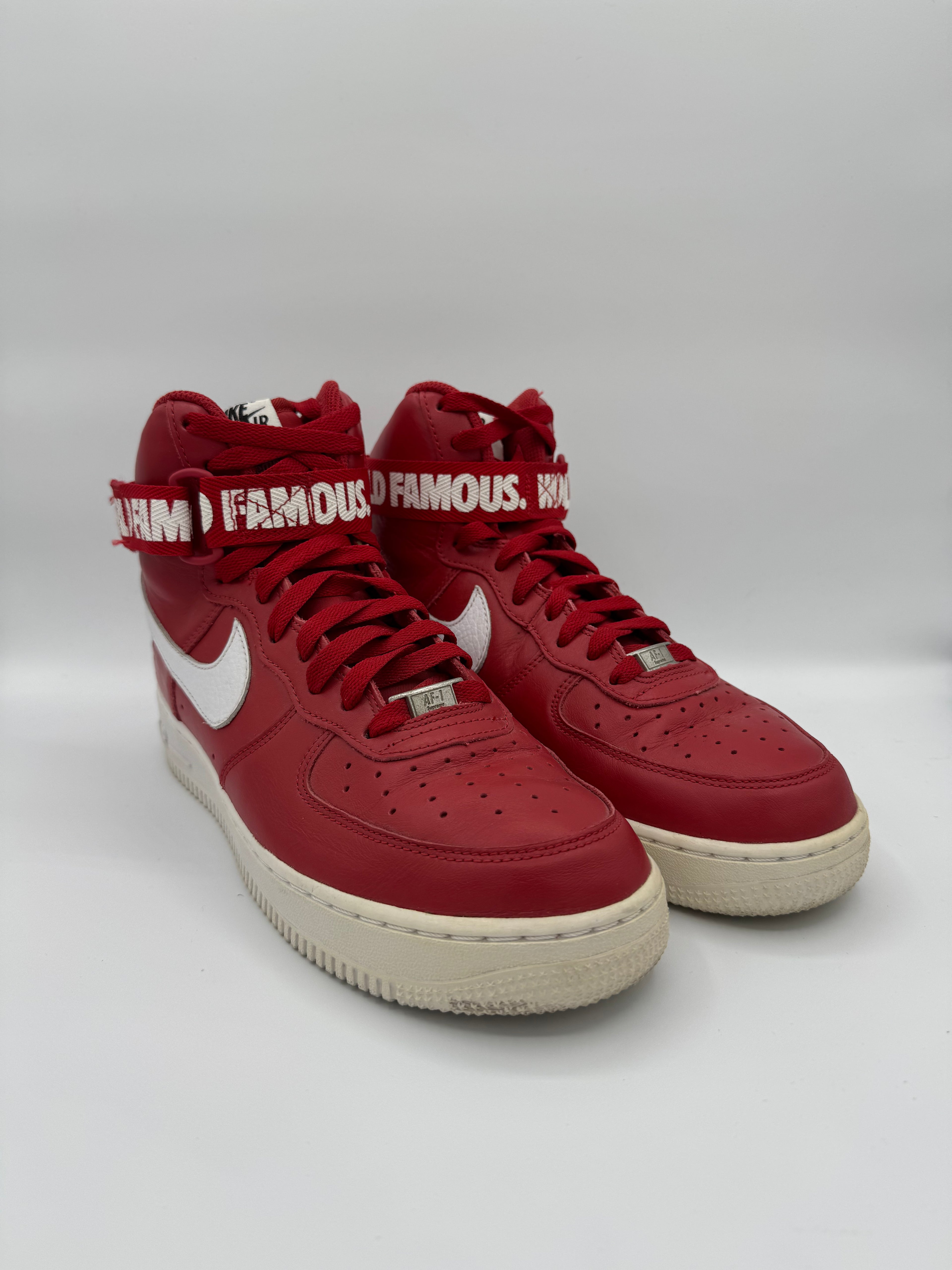 Nike Air Force 1 High Supreme World Famous Red - 41Eu (USED)