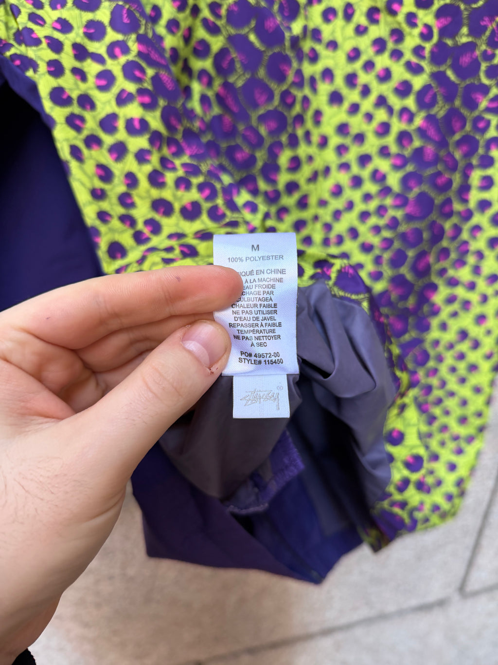 Stussy Jacket Purple Neon - M (USED)
