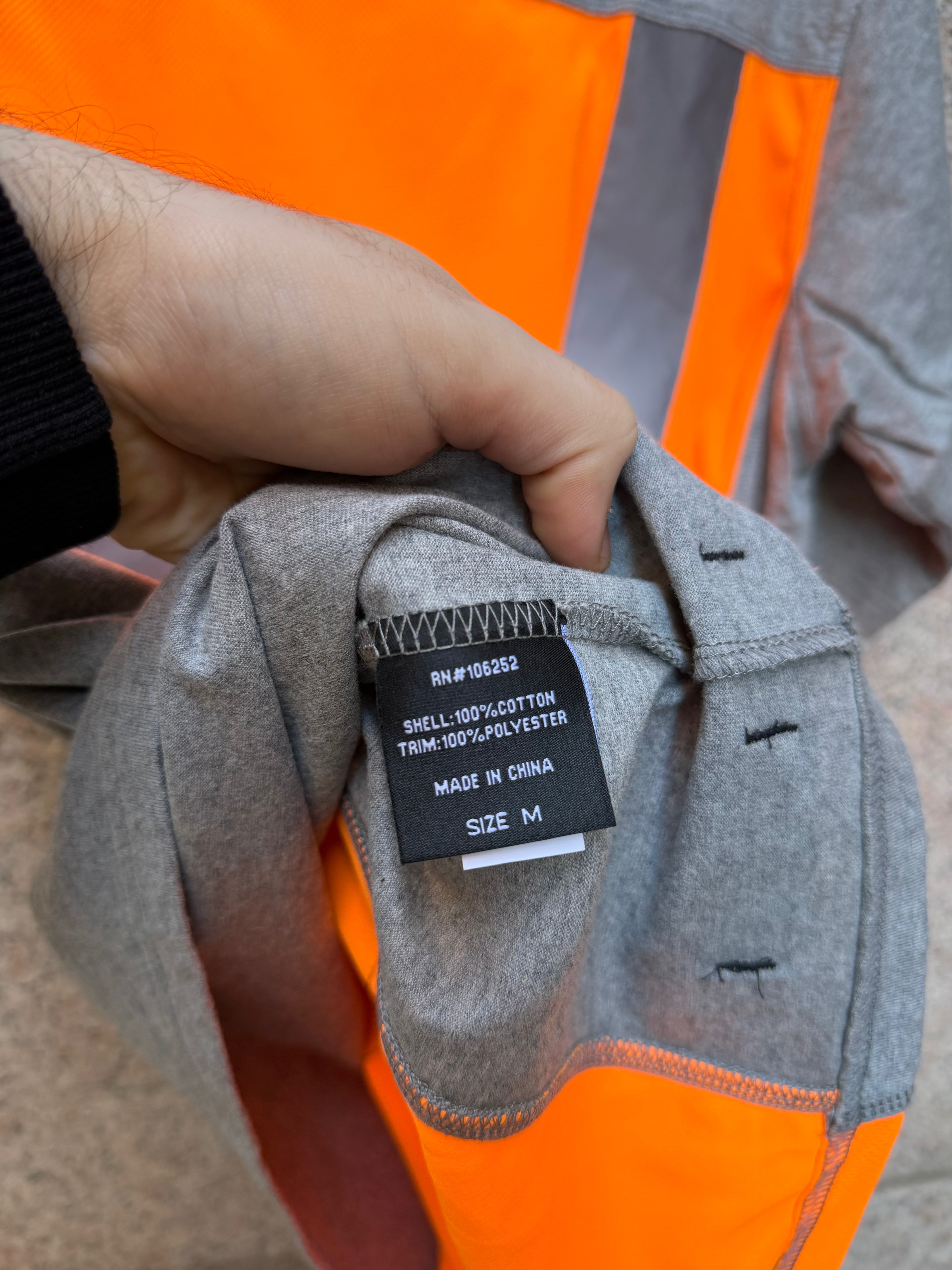 U.P.W.W T-Shirt Grey Orange Reflective - M (USED)