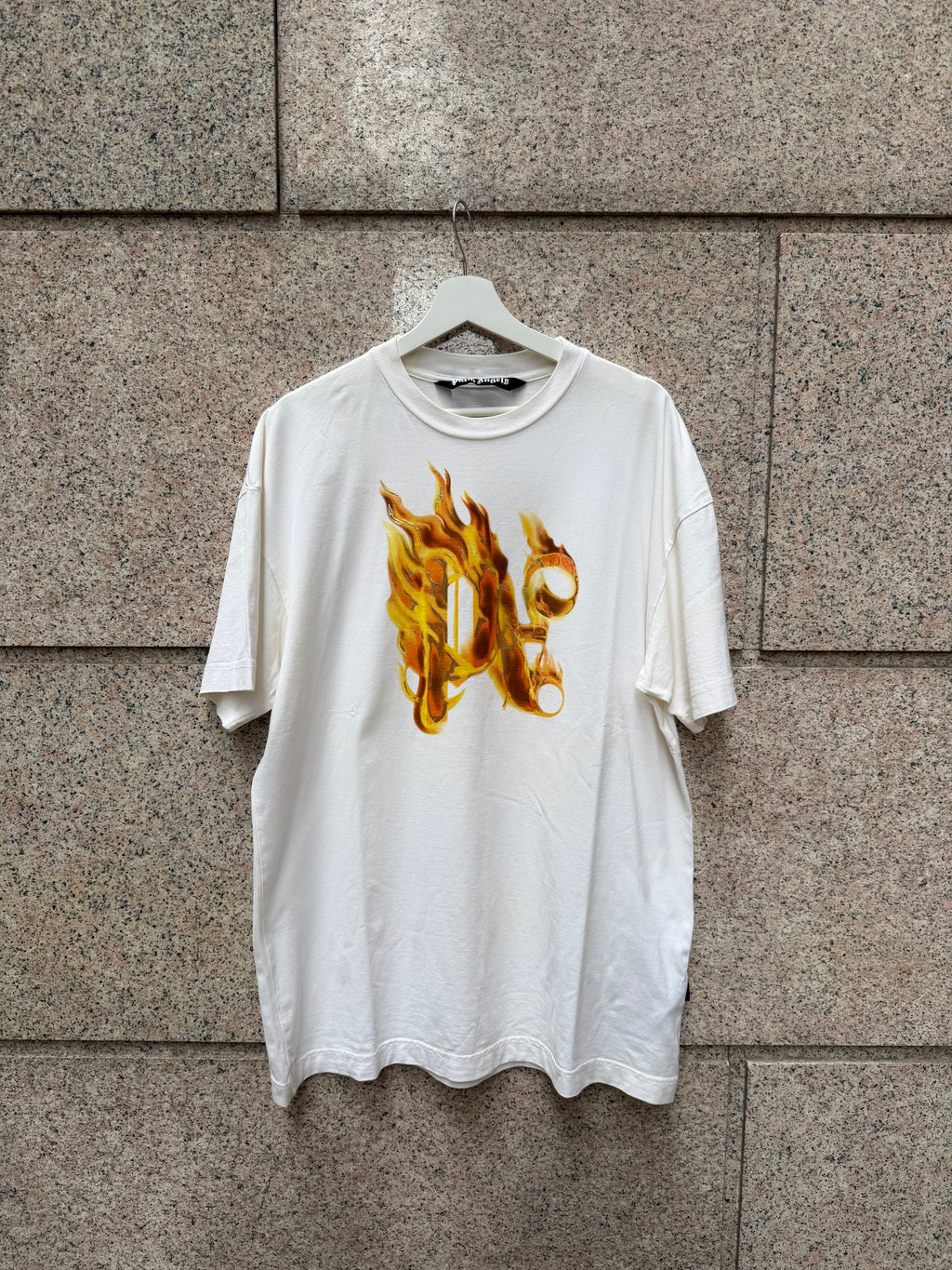 Palm Angels White Gold T-Shirt - M (USED)