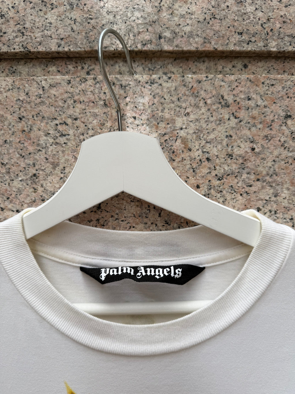Palm Angels White Gold T-Shirt - M (USED)