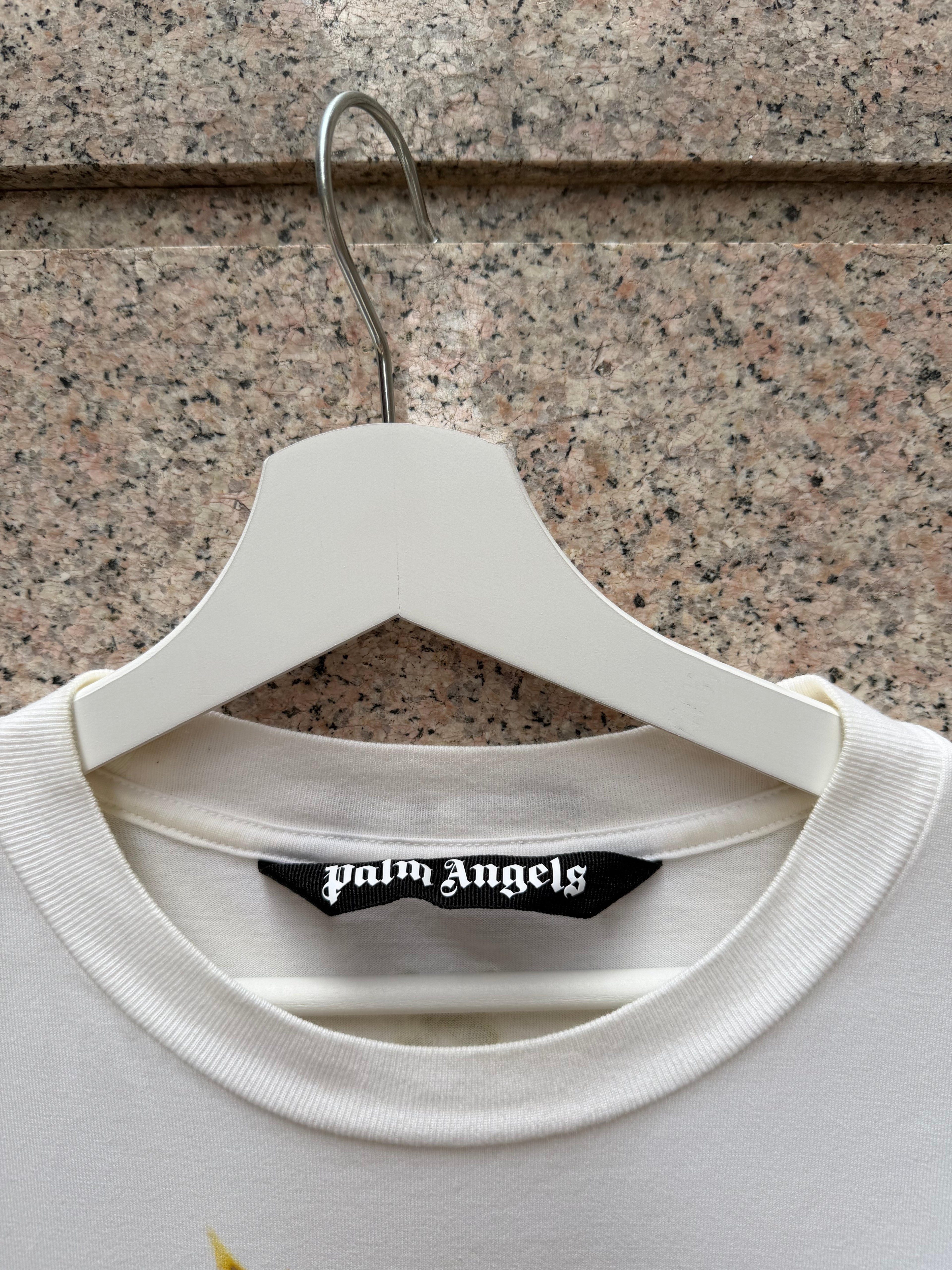 Palm Angels White Gold T-Shirt - M (USED)