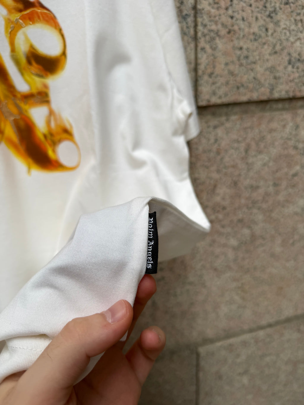 Palm Angels White Gold T-Shirt - M (USED)
