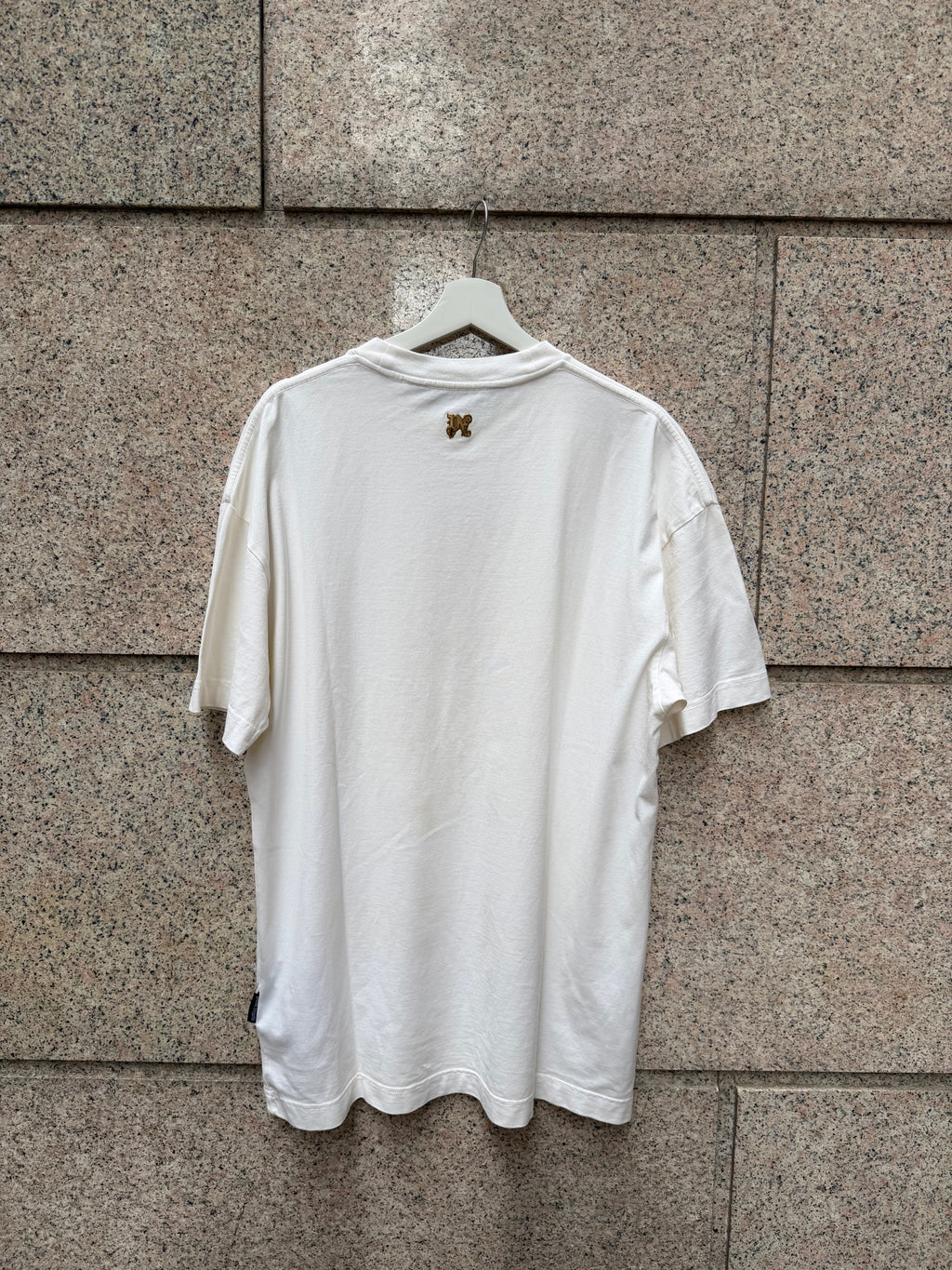 Palm Angels White Gold T-Shirt - M (USED)
