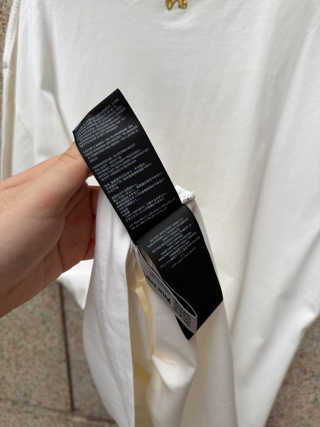 Palm Angels White Gold T-Shirt - M (USED)