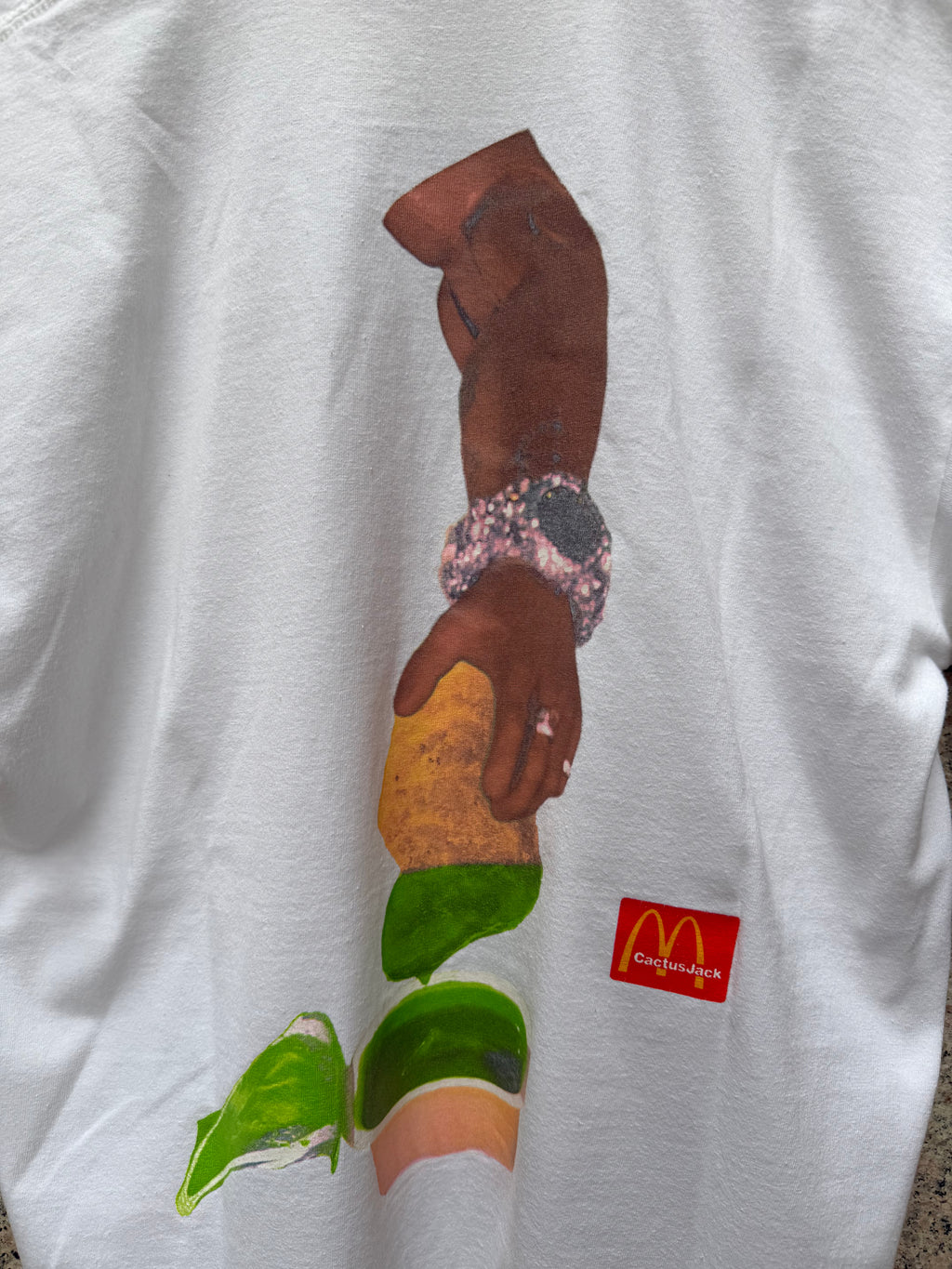 Travis Scott X Mc Donalds Nuggets T- Shirt White - M (USED)