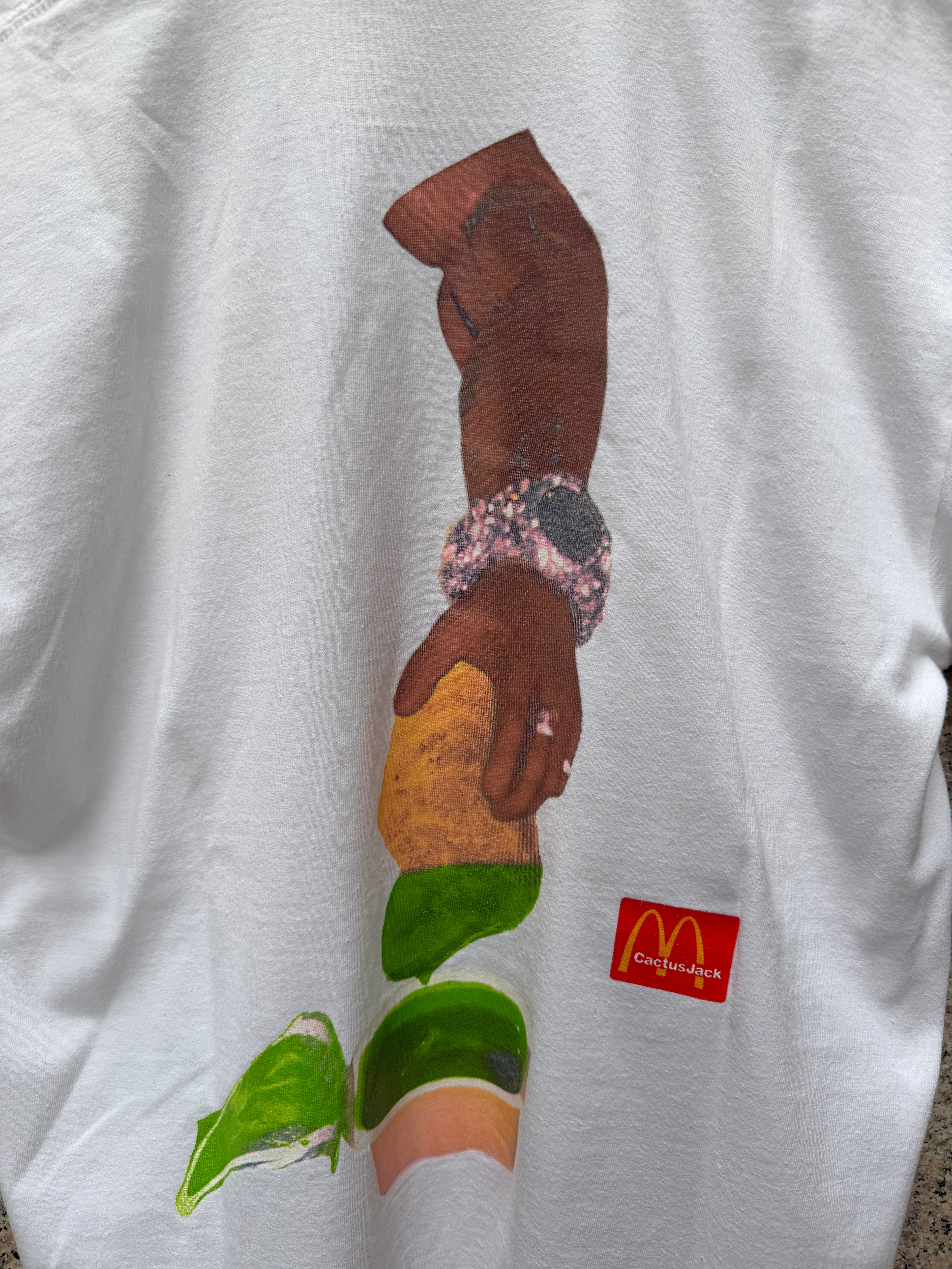 Travis Scott X Mc Donalds Nuggets T- Shirt White - M (USED)