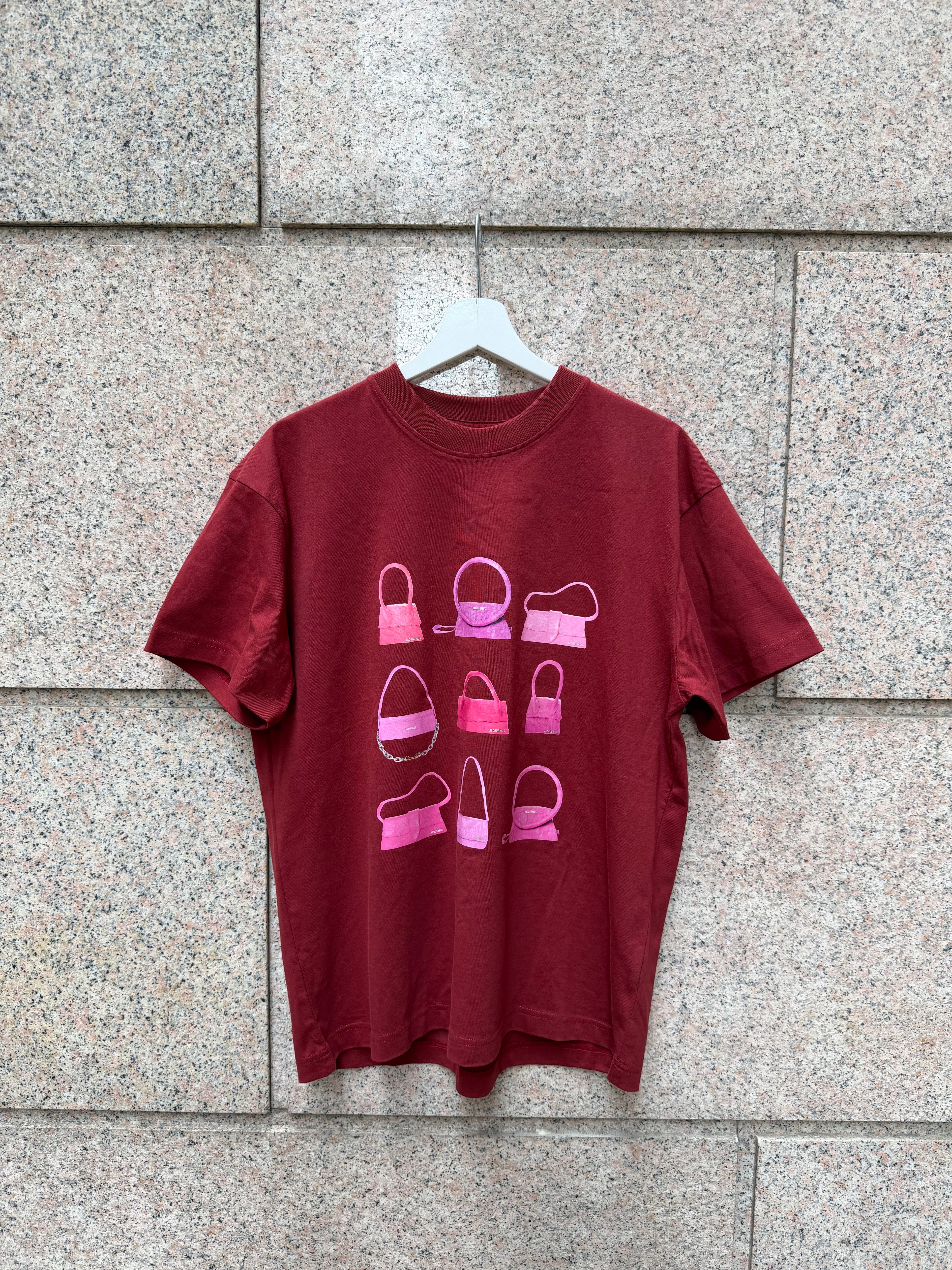 Jacquemus Bag T- Shirt Burgundy - M (USED)