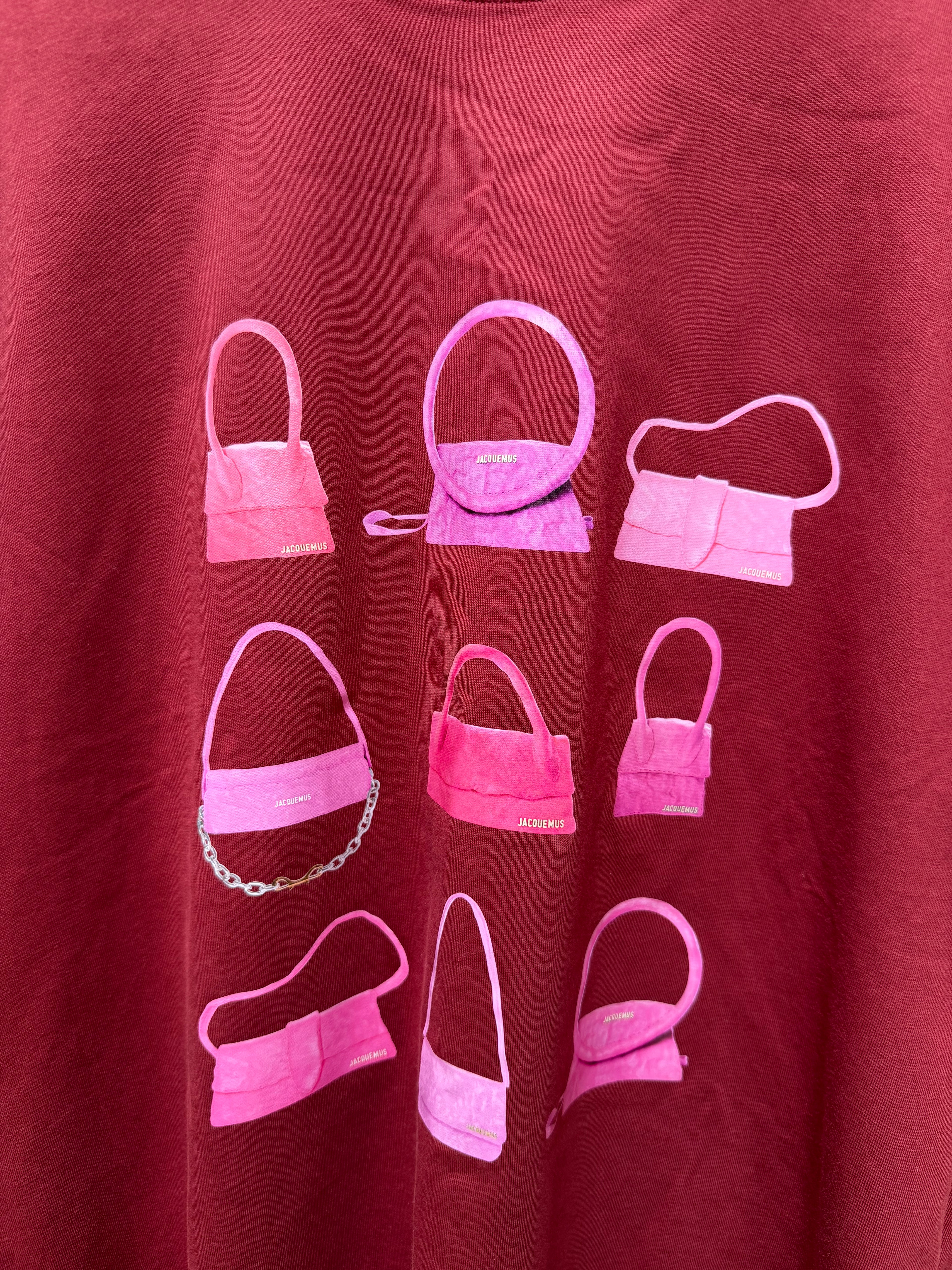 Jacquemus Bag T- Shirt Burgundy - M (USED)