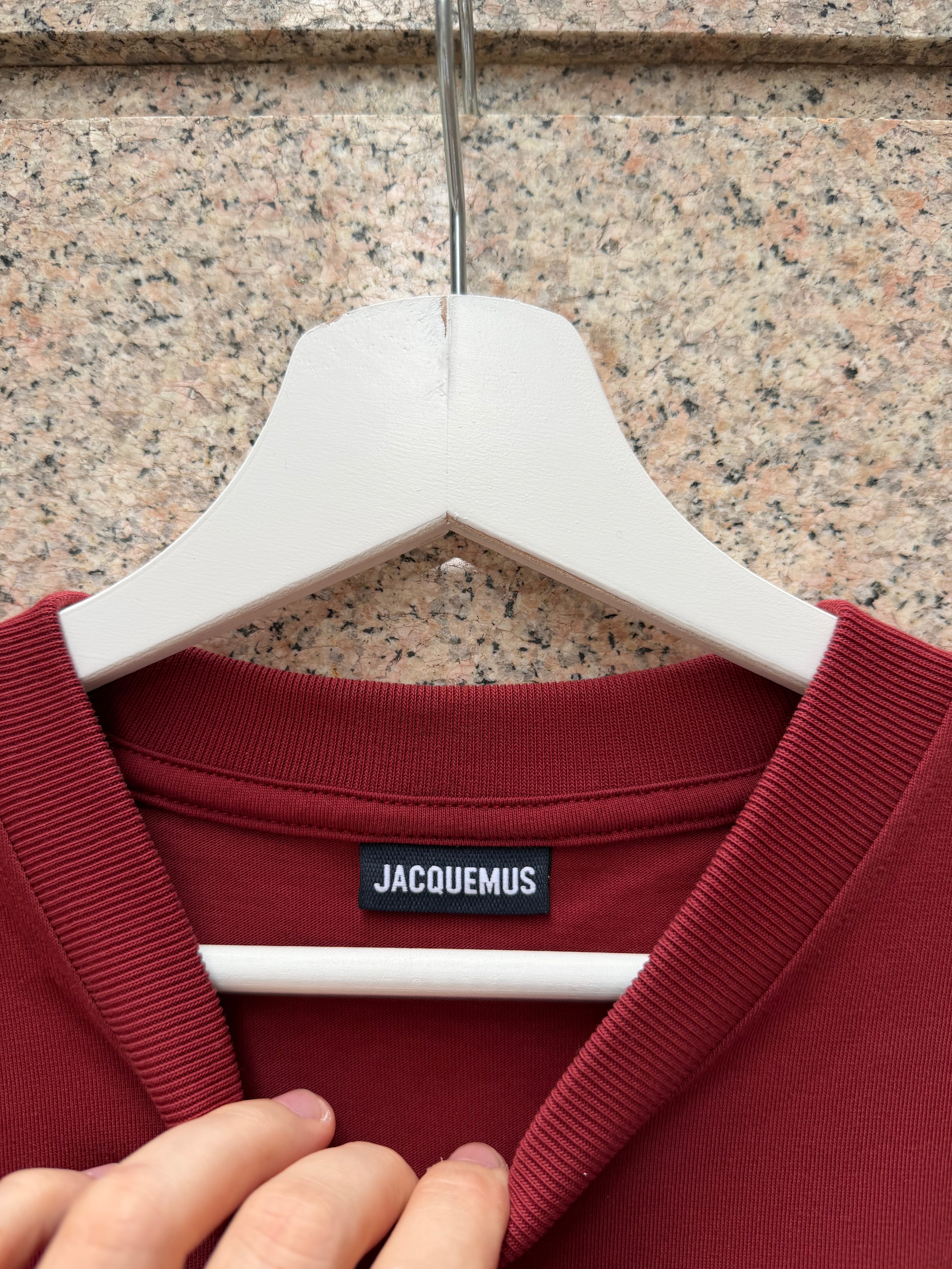 Jacquemus Bag T- Shirt Burgundy - M (USED)