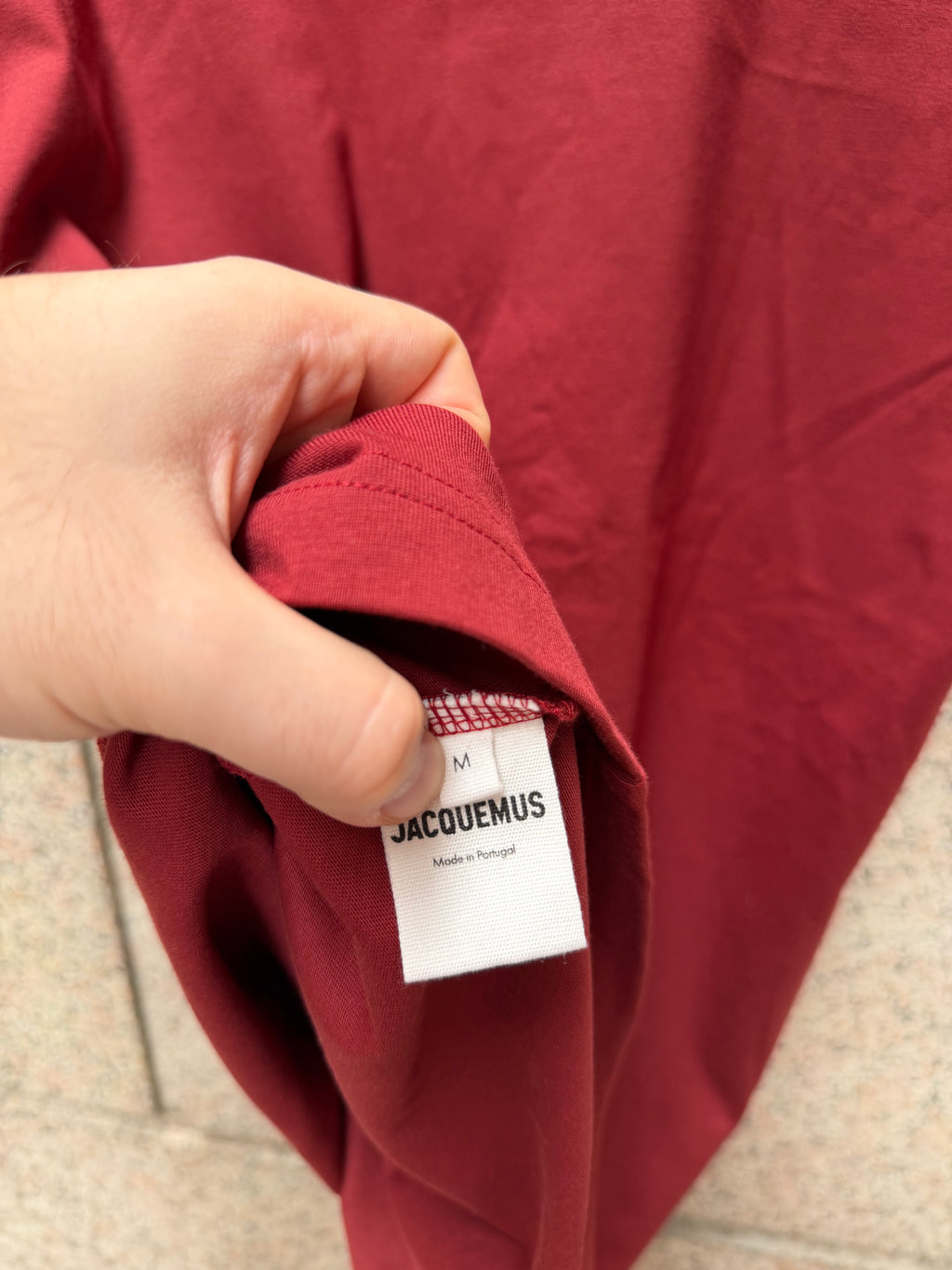 Jacquemus Bag T- Shirt Burgundy - M (USED)