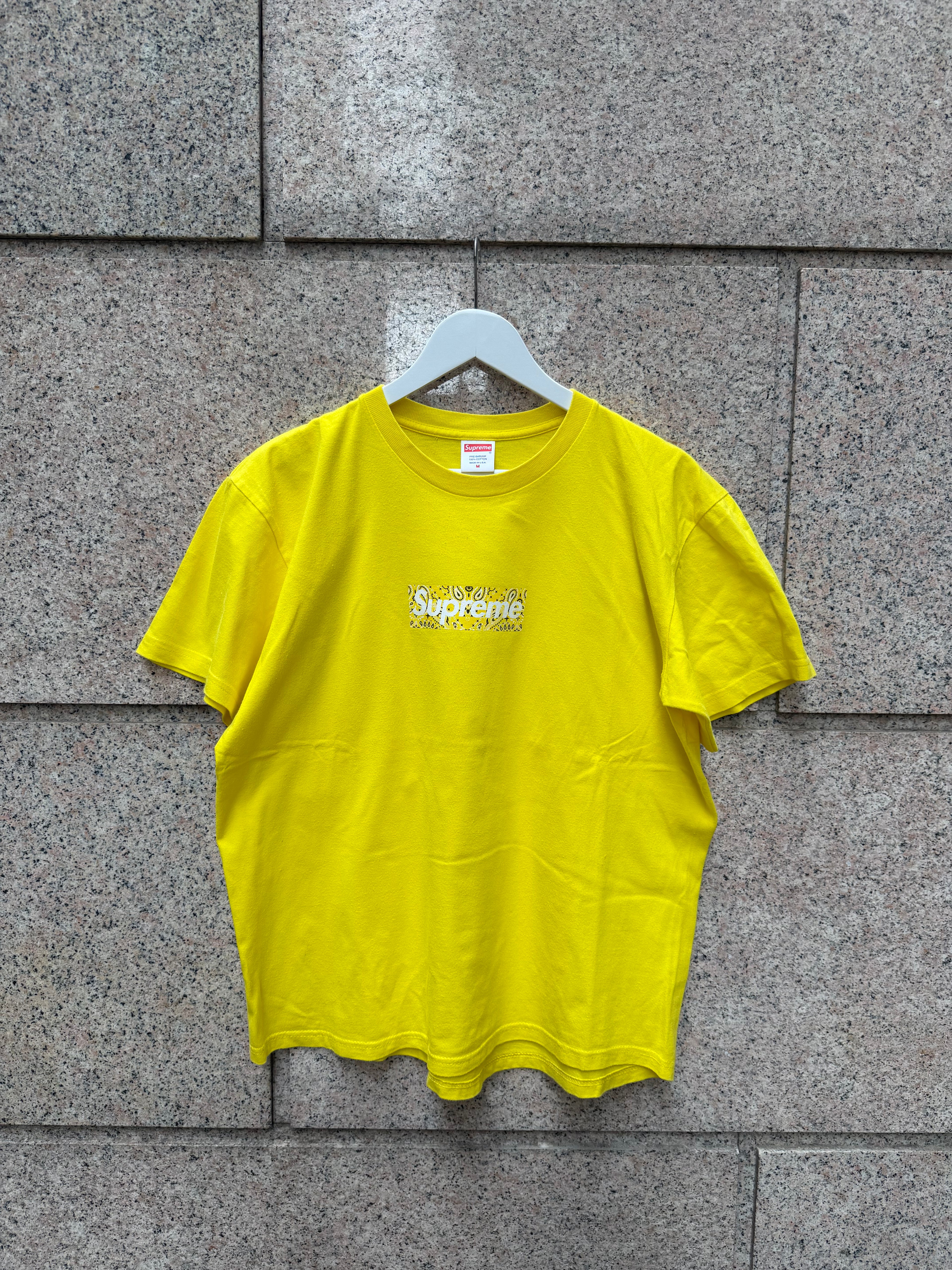 Supreme Bandana Logo Yellow- M (USED)