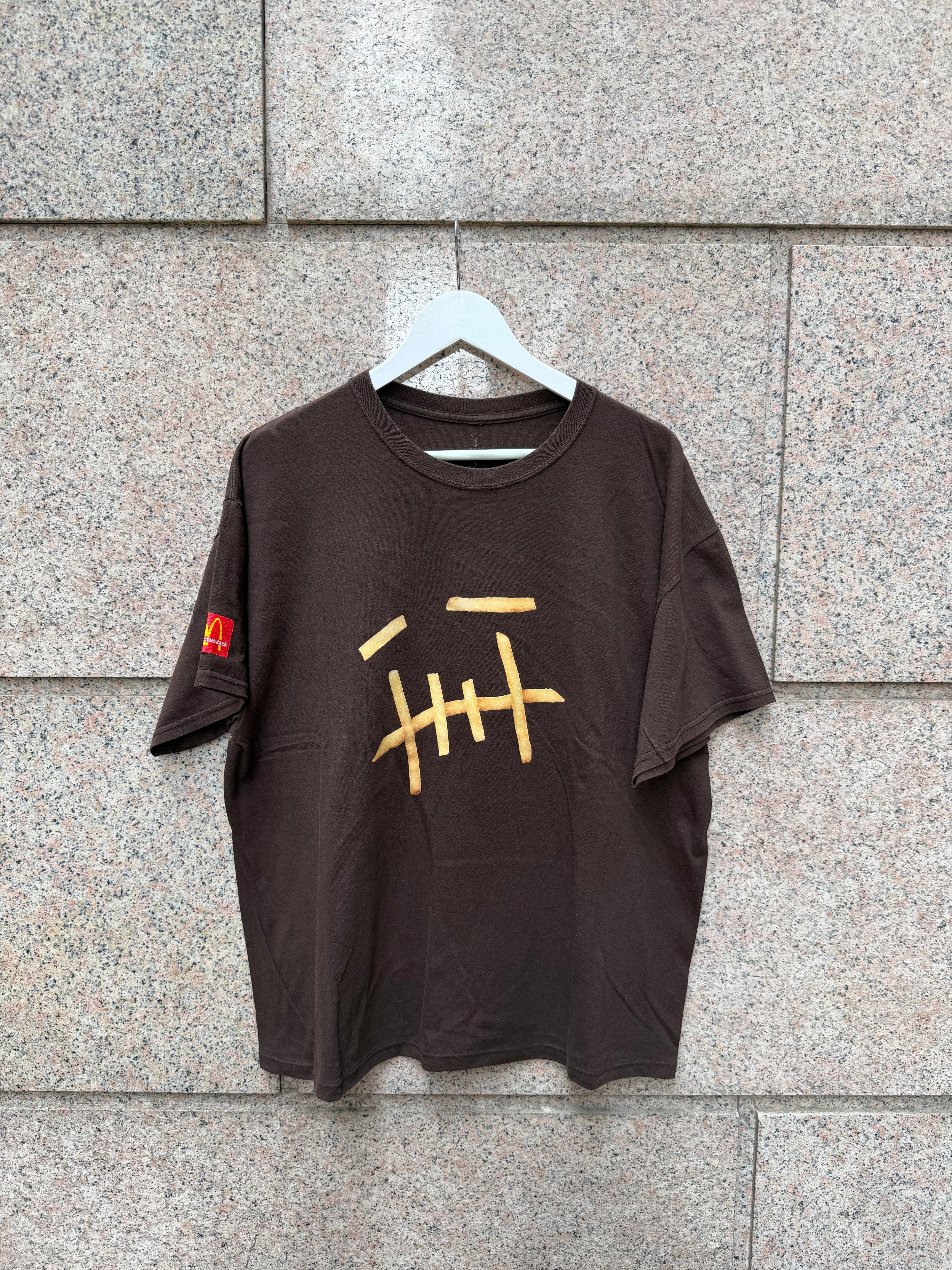 Travis Scott X Mc Donalds Chips T- Shirt Brown - L (USED)