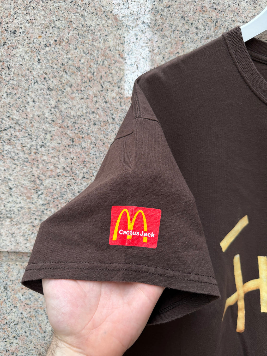Travis Scott X Mc Donalds Chips T- Shirt Brown - L (USED)
