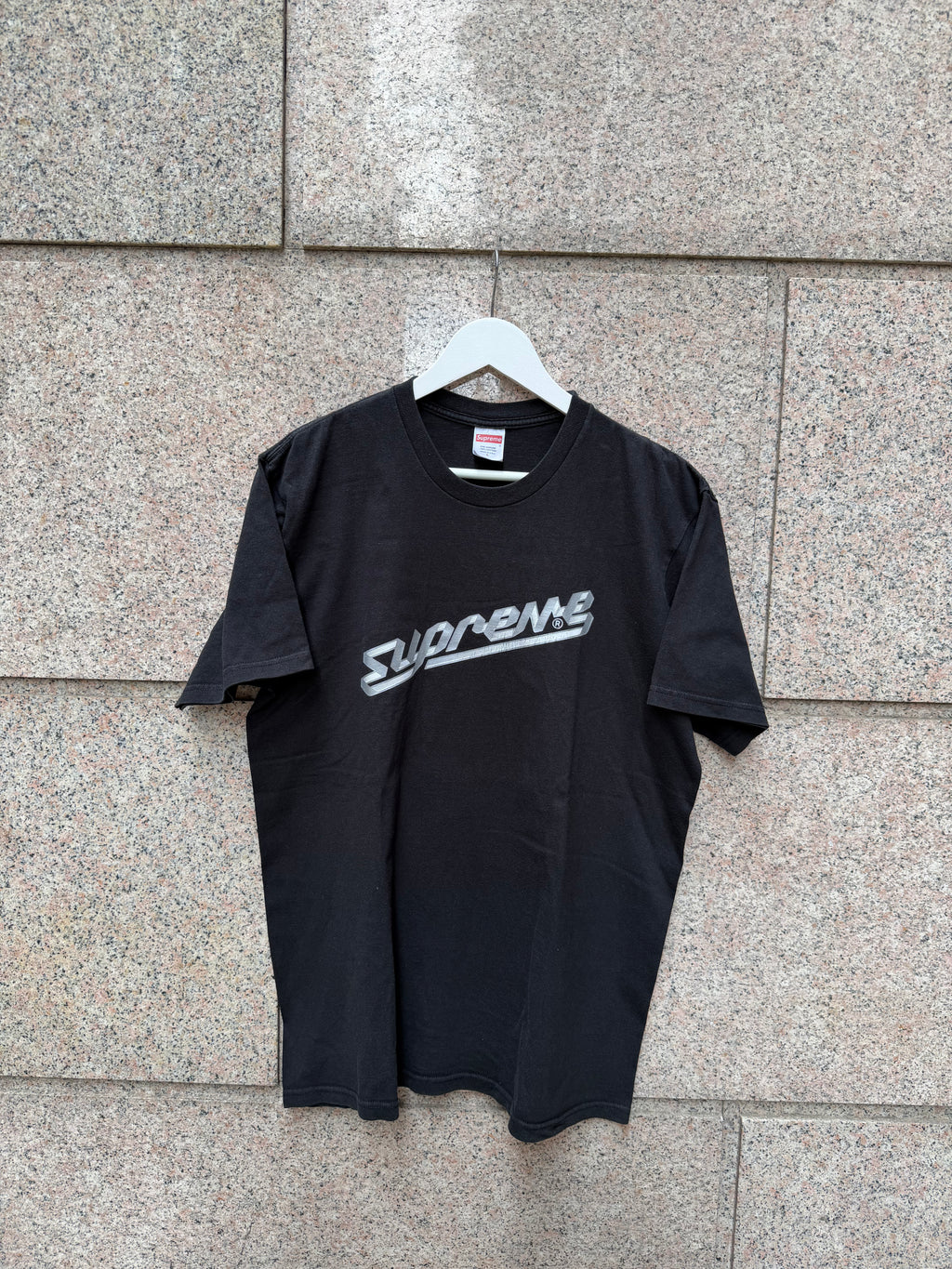 Supreme Banner Tee Black - L (USED)