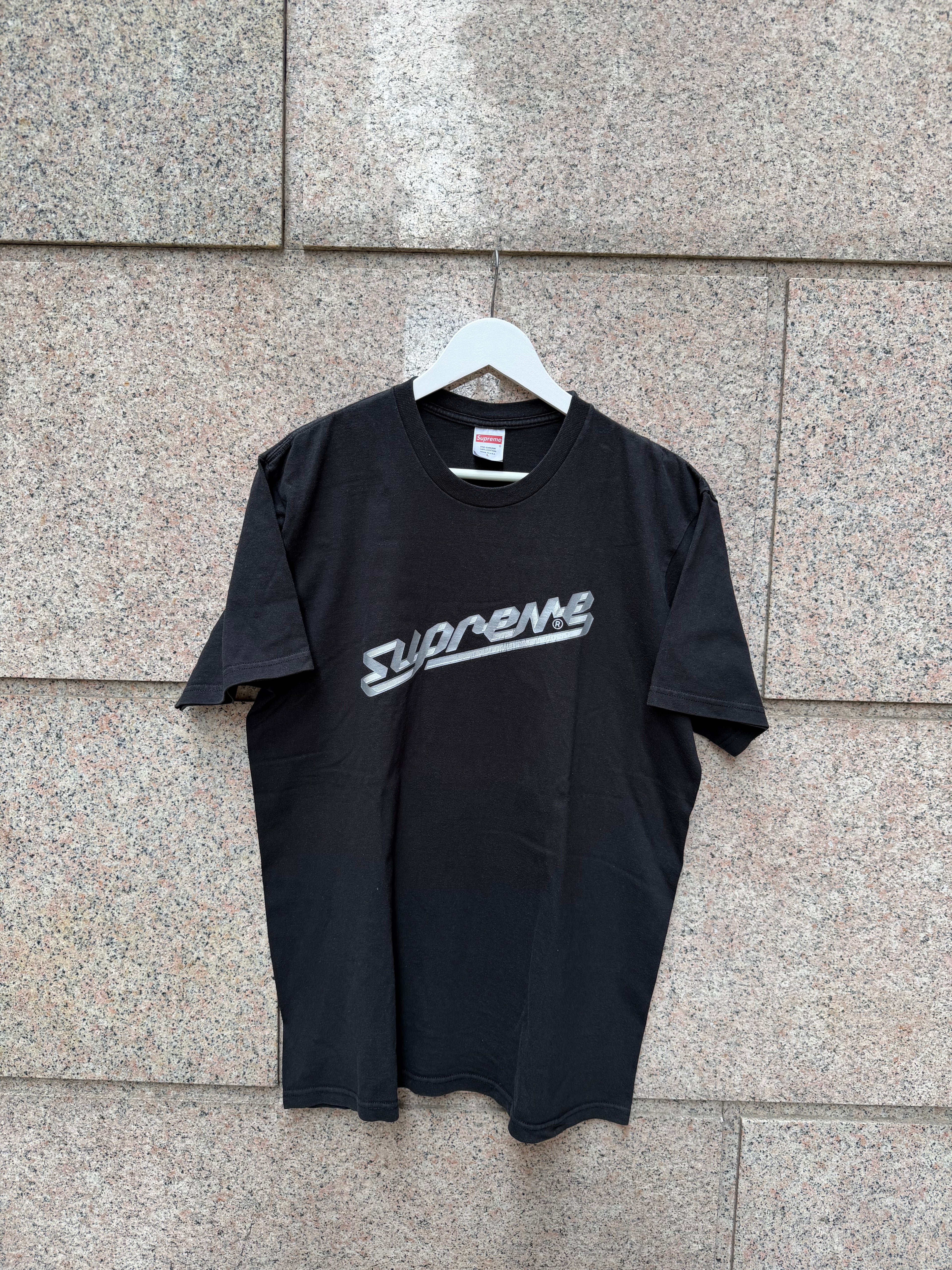 Supreme Banner Tee Black - L (USED)