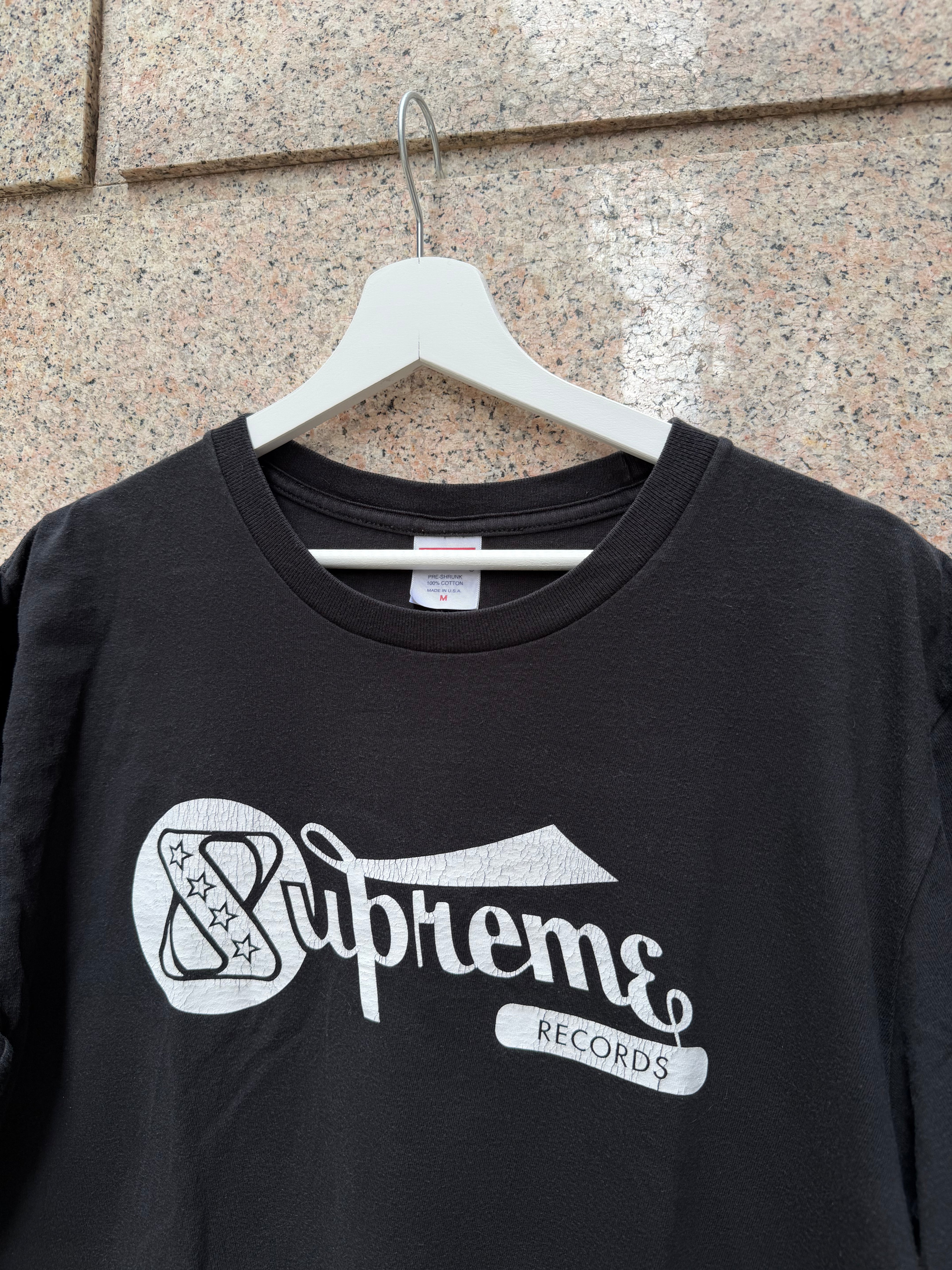 Supreme Records Tee Black - M (USED)
