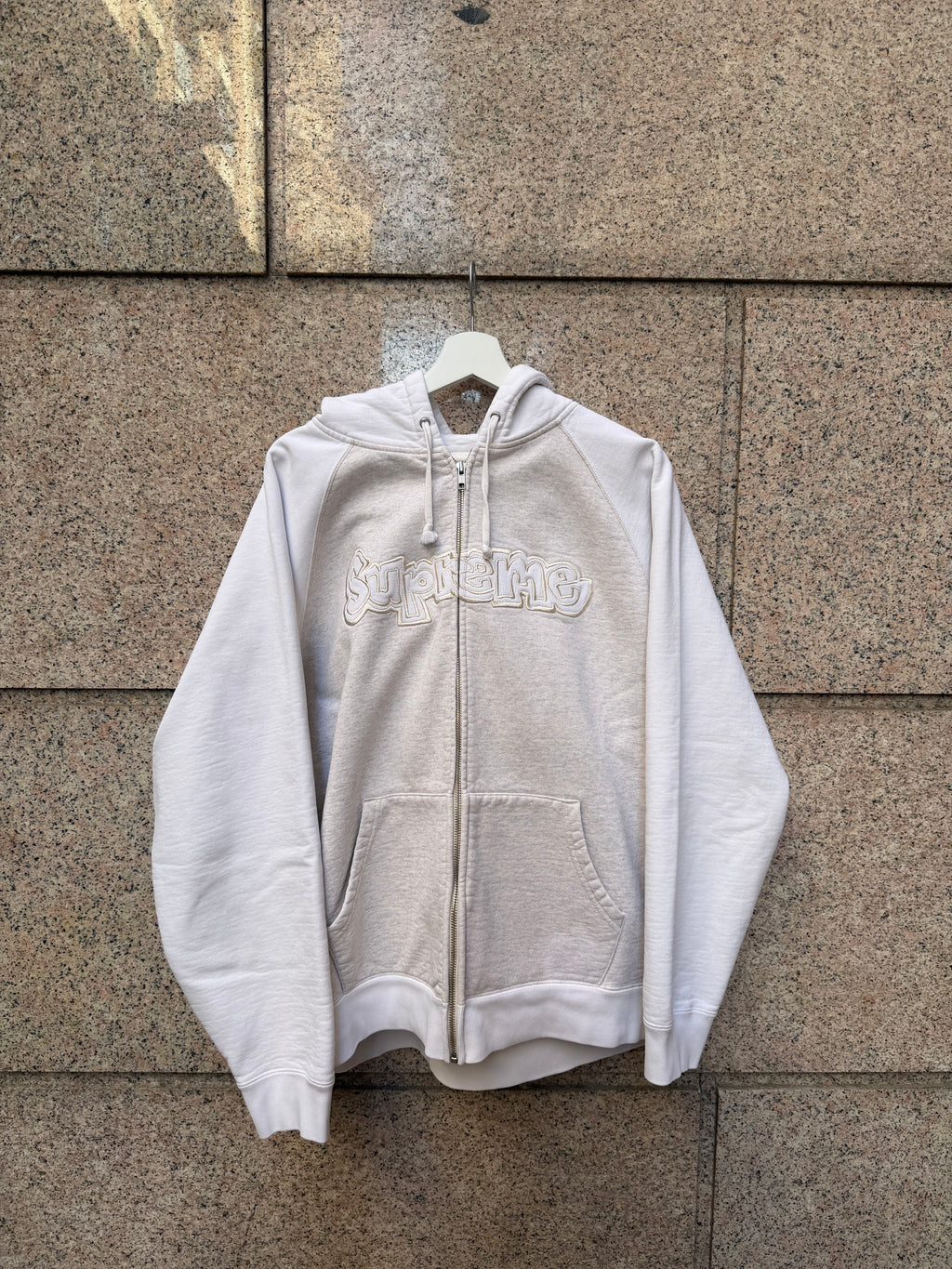 Supreme Zip Hoodie Gonz Arc Logo Grey - L (USED)