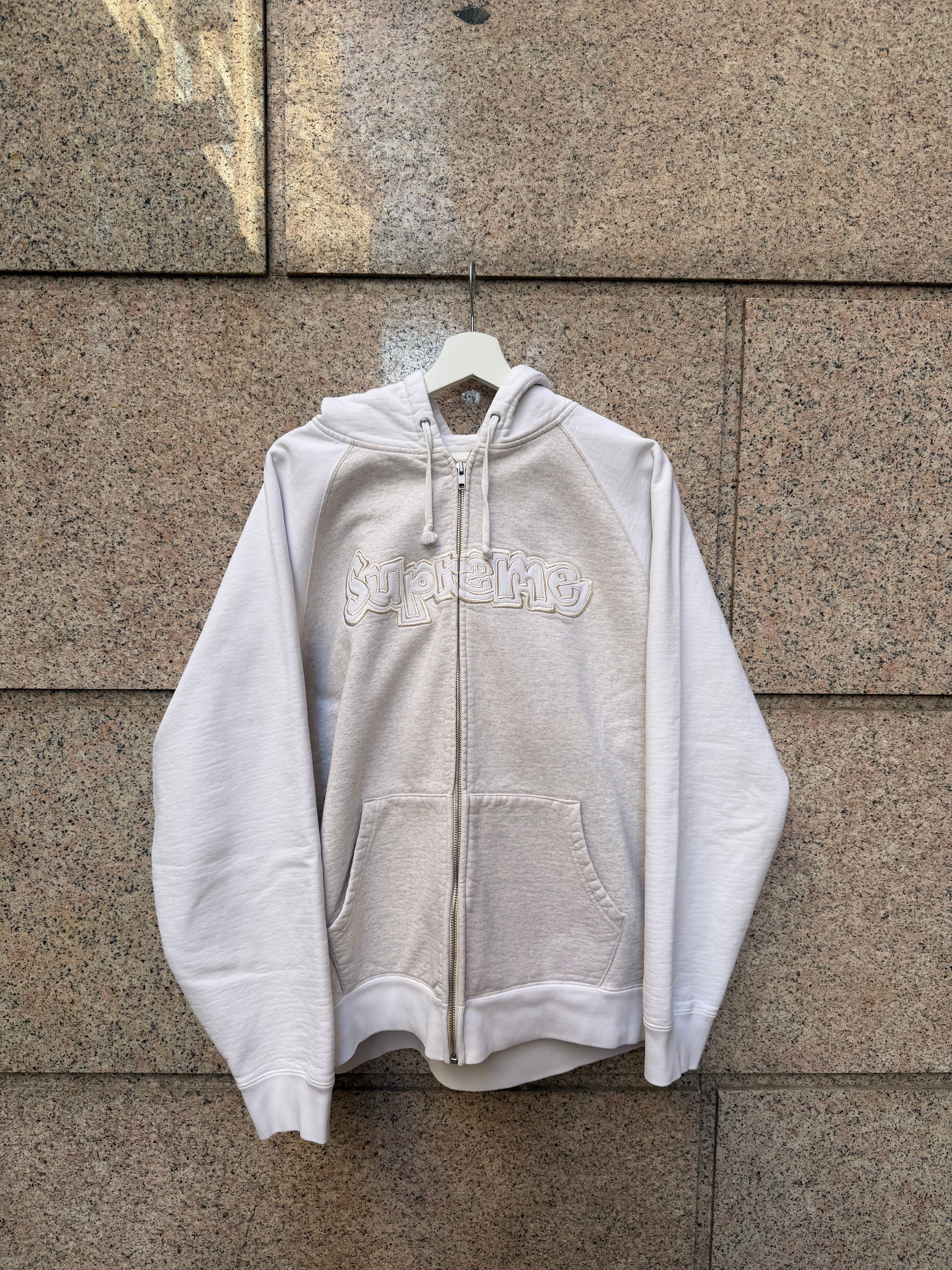 Supreme Zip Hoodie Gonz Arc Logo Grey - L (USED)