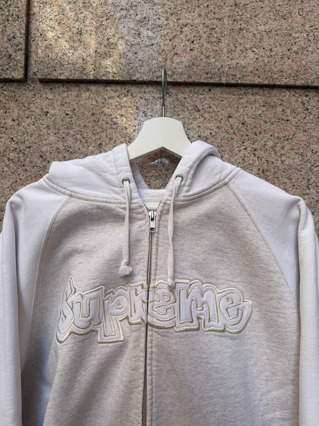 Supreme Zip Hoodie Gonz Arc Logo Grey - L (USED)