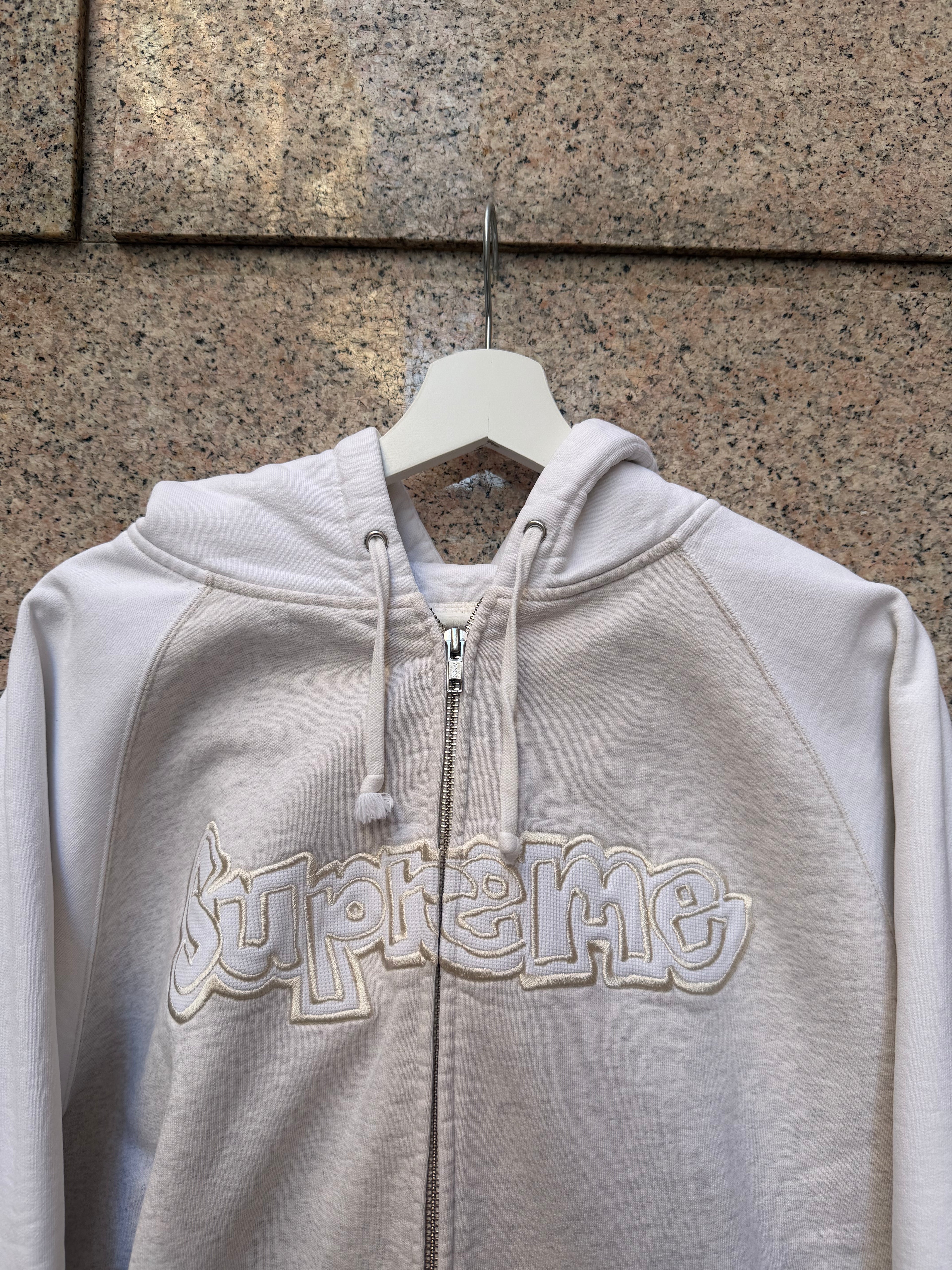 Supreme Zip Hoodie Gonz Arc Logo Grey - L (USED)