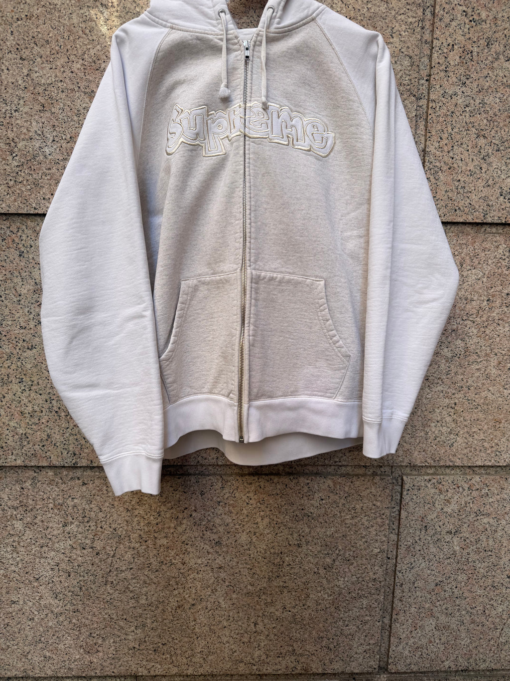Supreme Zip Hoodie Gonz Arc Logo Grey - L (USED)