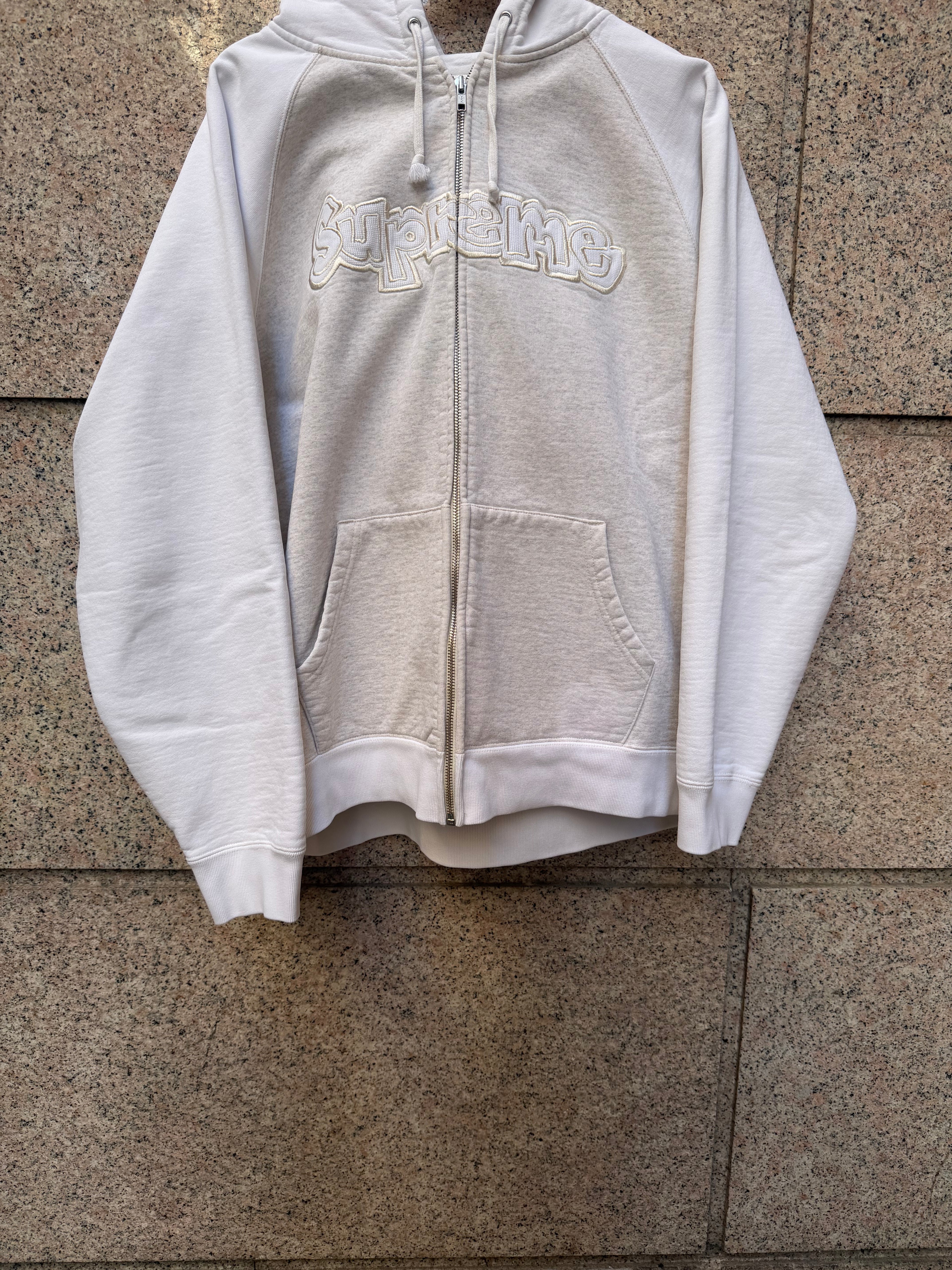 Supreme Zip Hoodie Gonz Arc Logo Grey - L (USED)