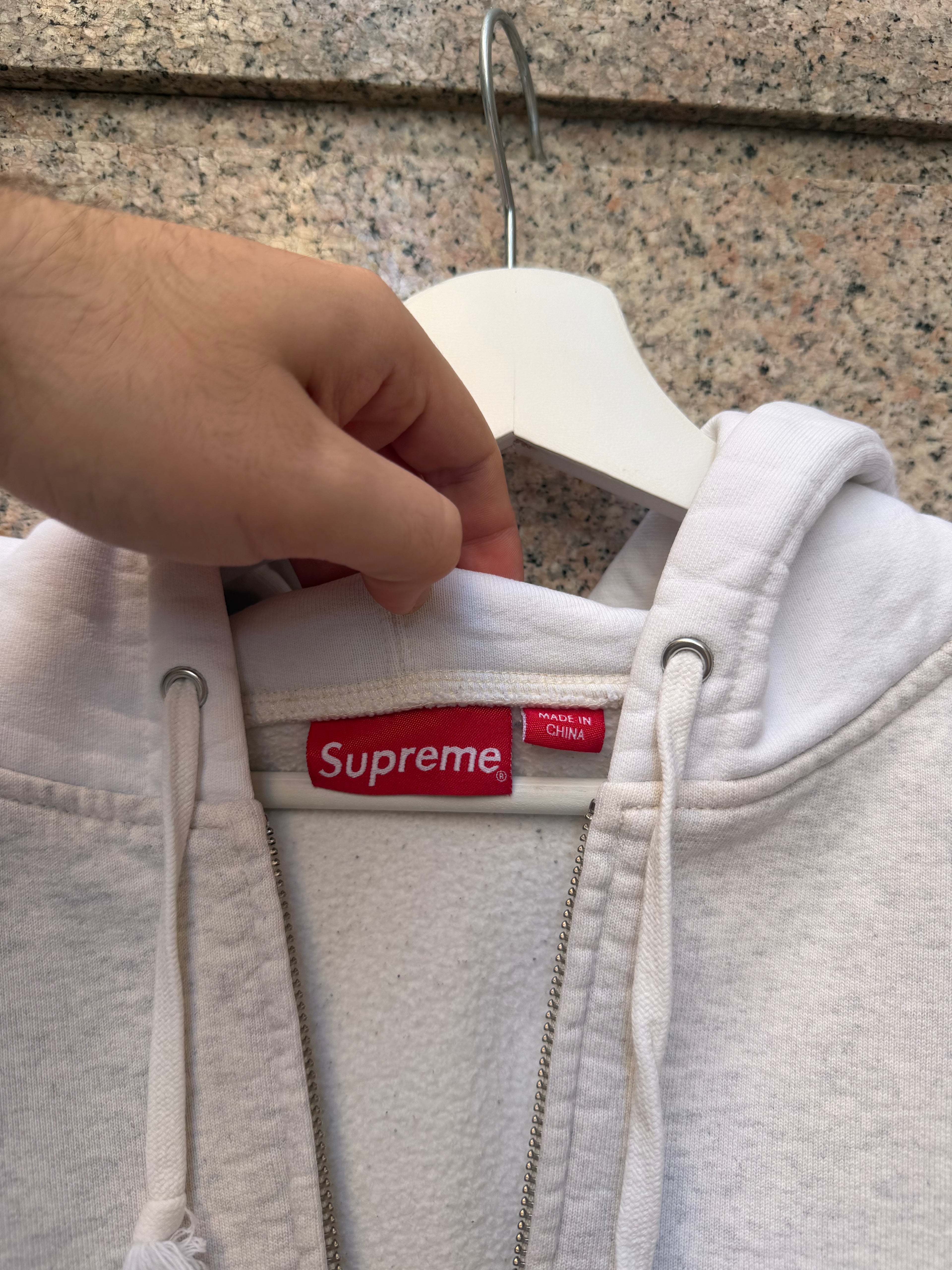 Supreme Zip Hoodie Gonz Arc Logo Grey - L (USED)