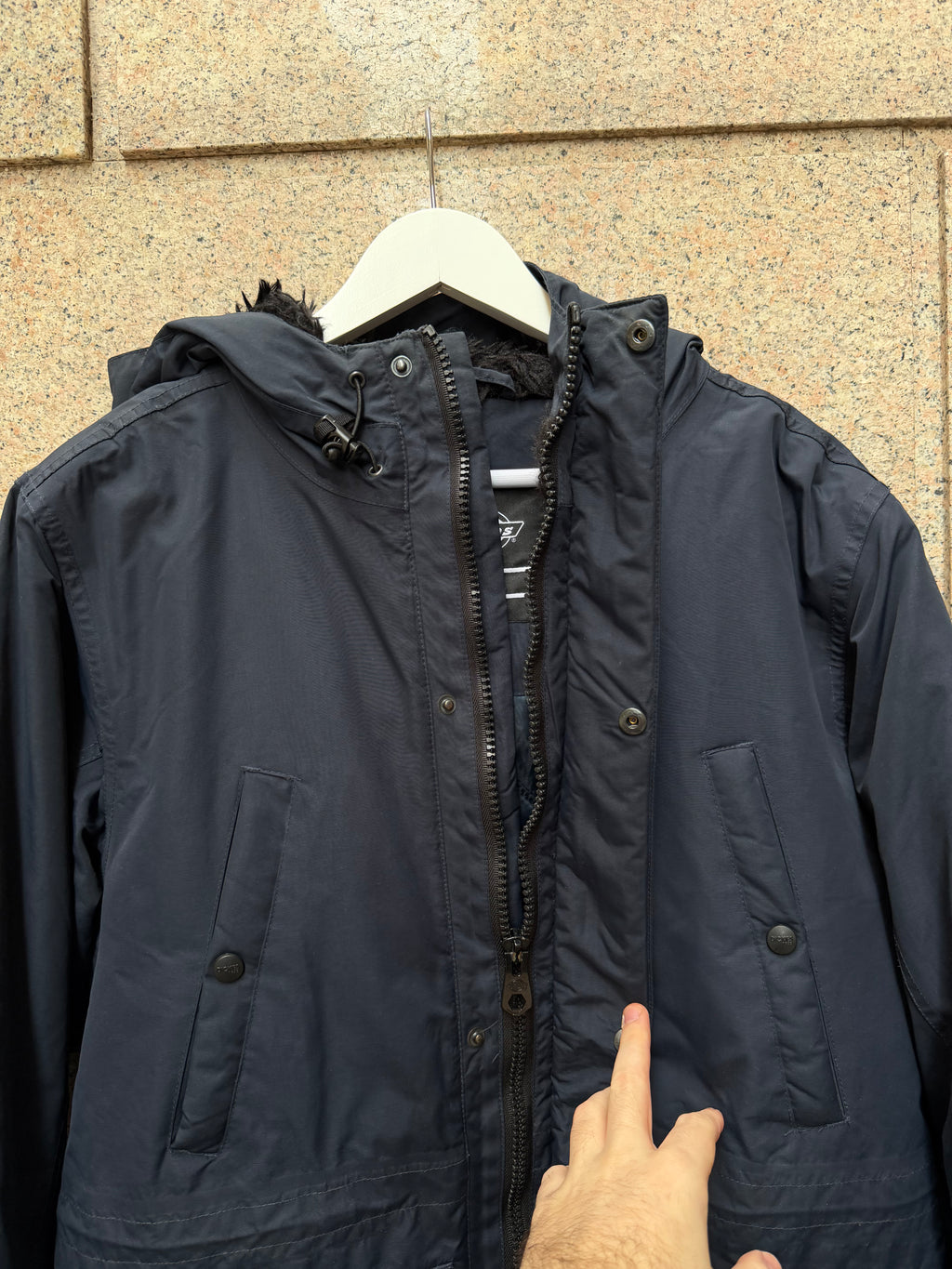 Dickies Parka Jacket Navy - S (USED)