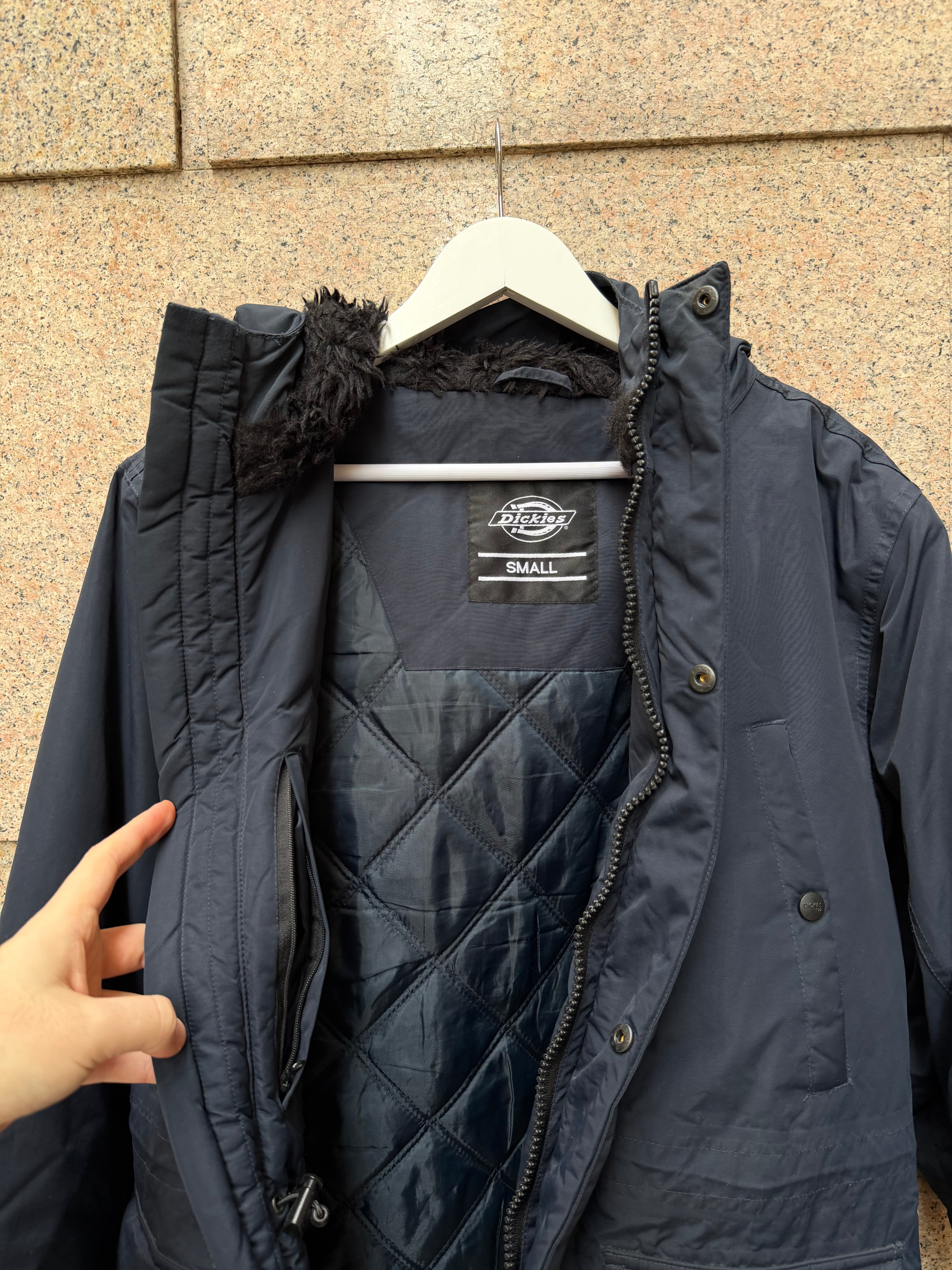 Dickies Parka Jacket Navy - S (USED)