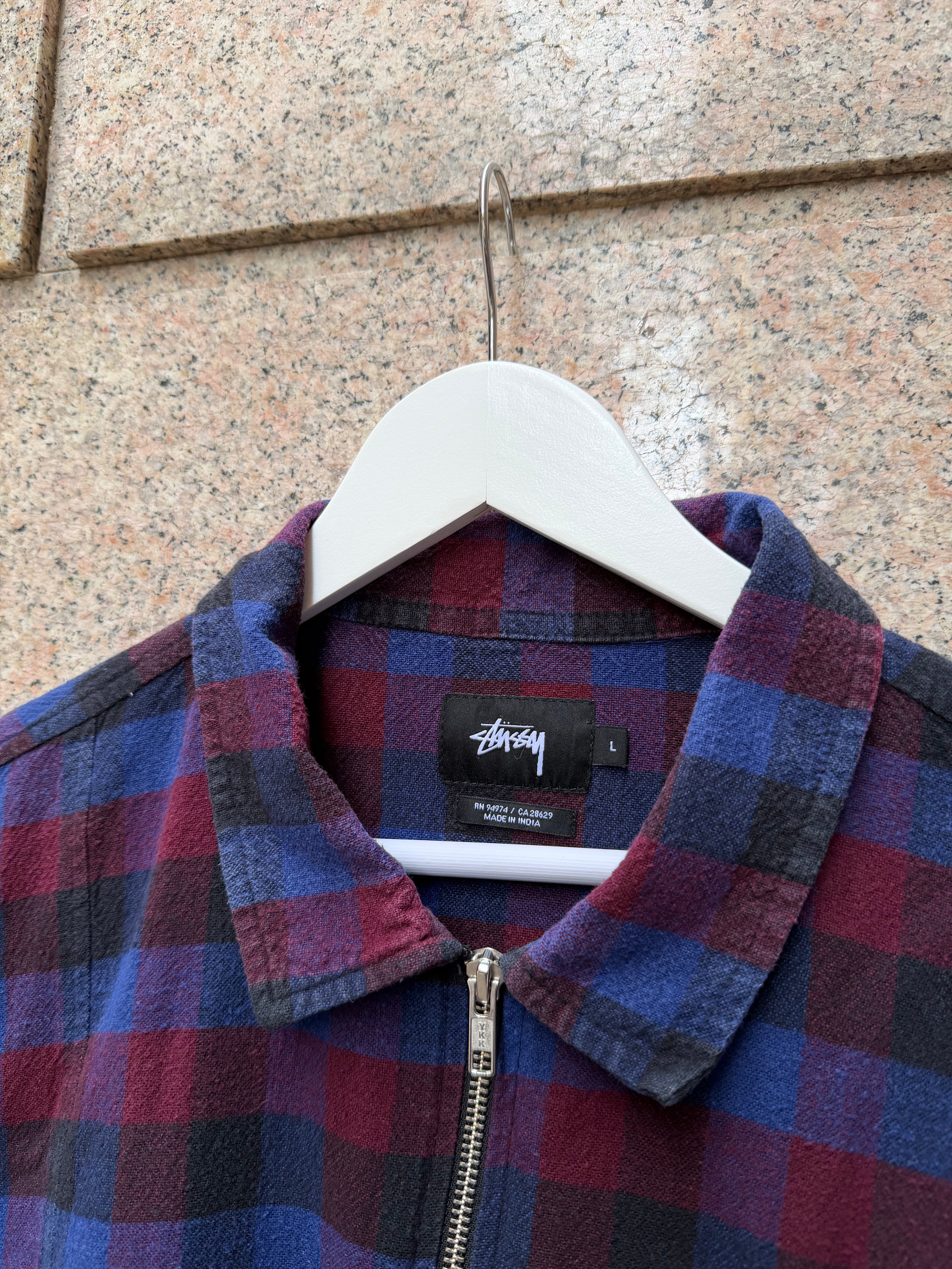 Stussy Zip Up Shirt  - L (USED)