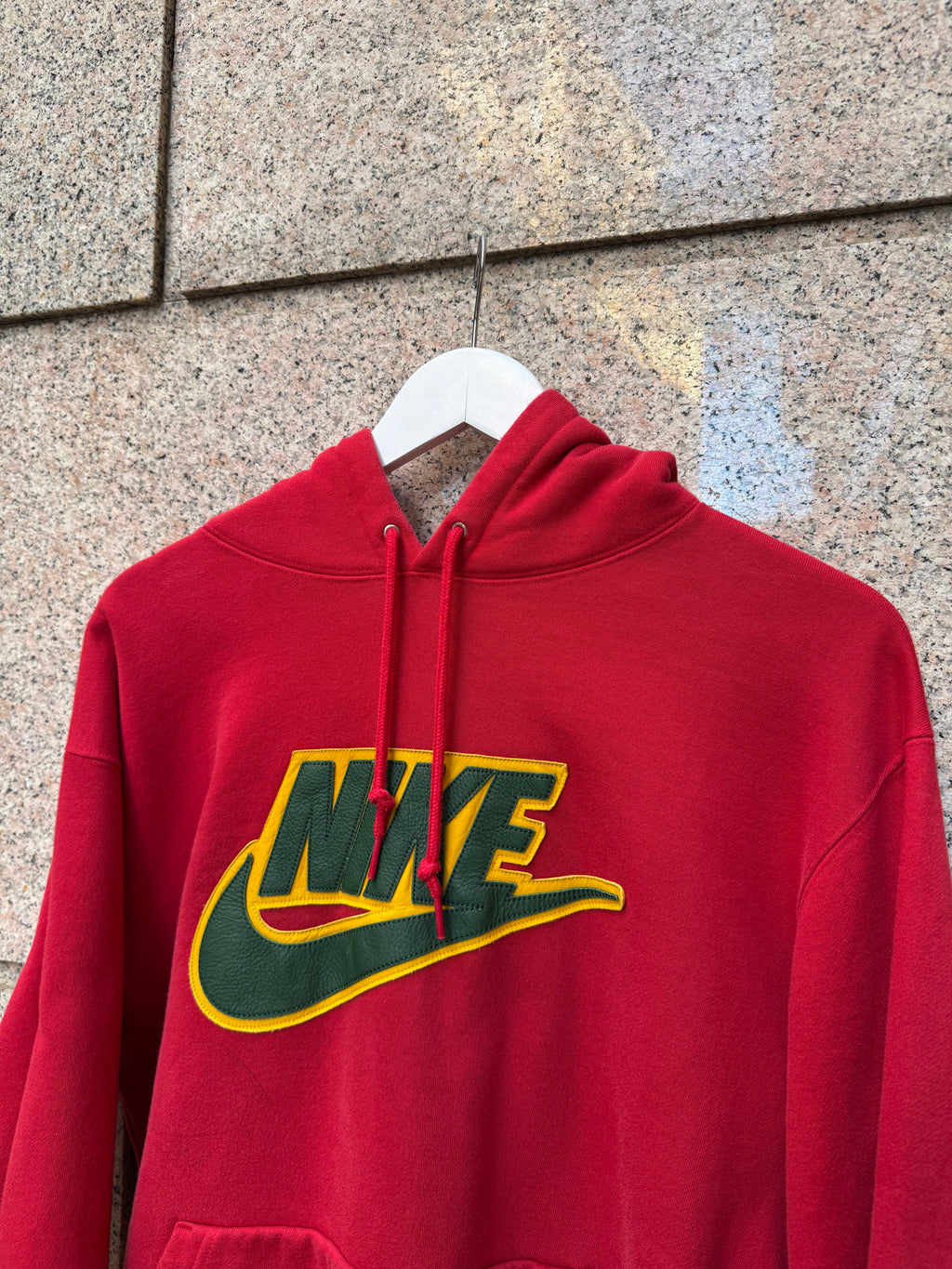 Supreme X NIke Hoodie Red - L (USED)