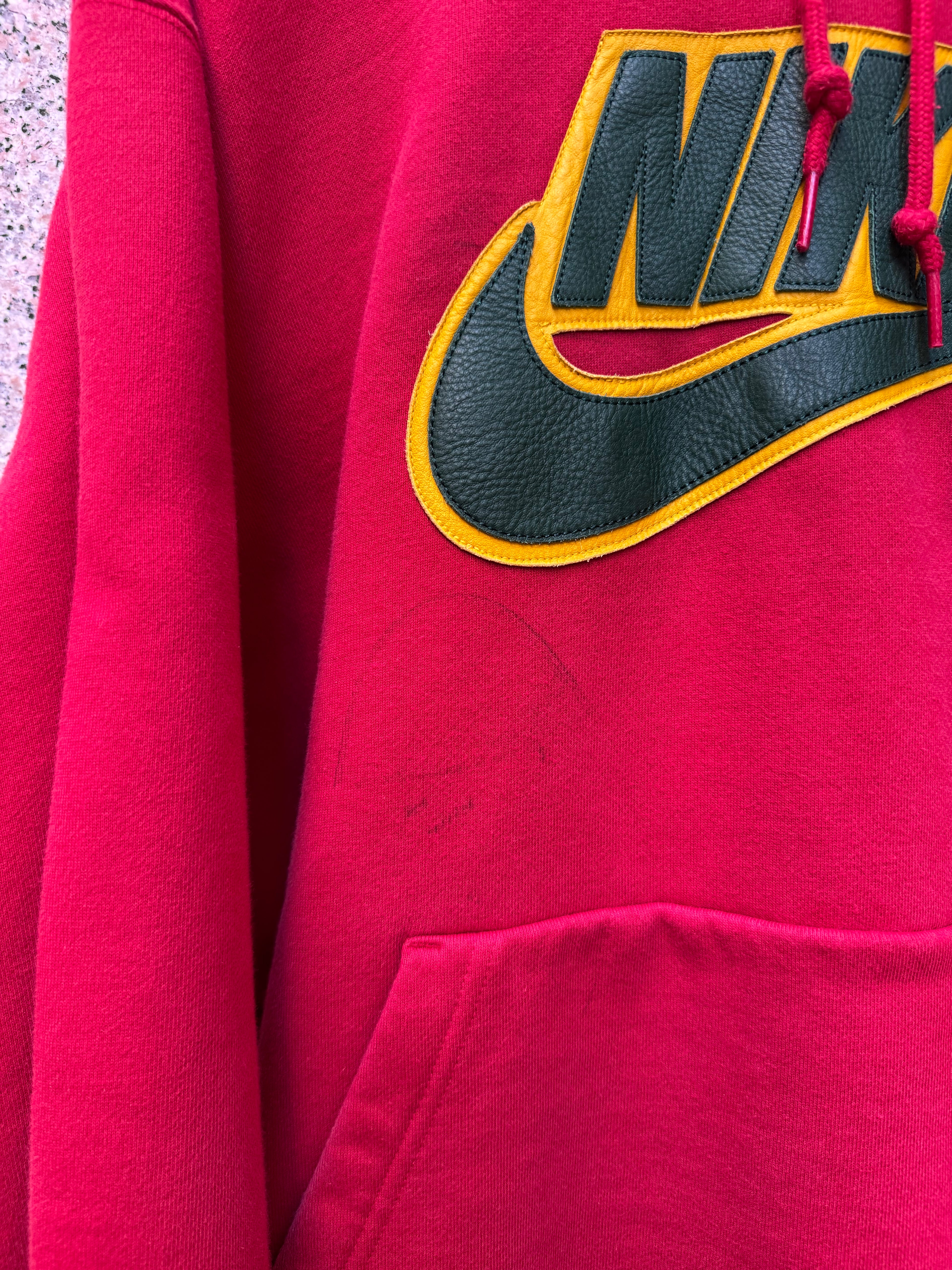 Supreme X NIke Hoodie Red - L (USED)