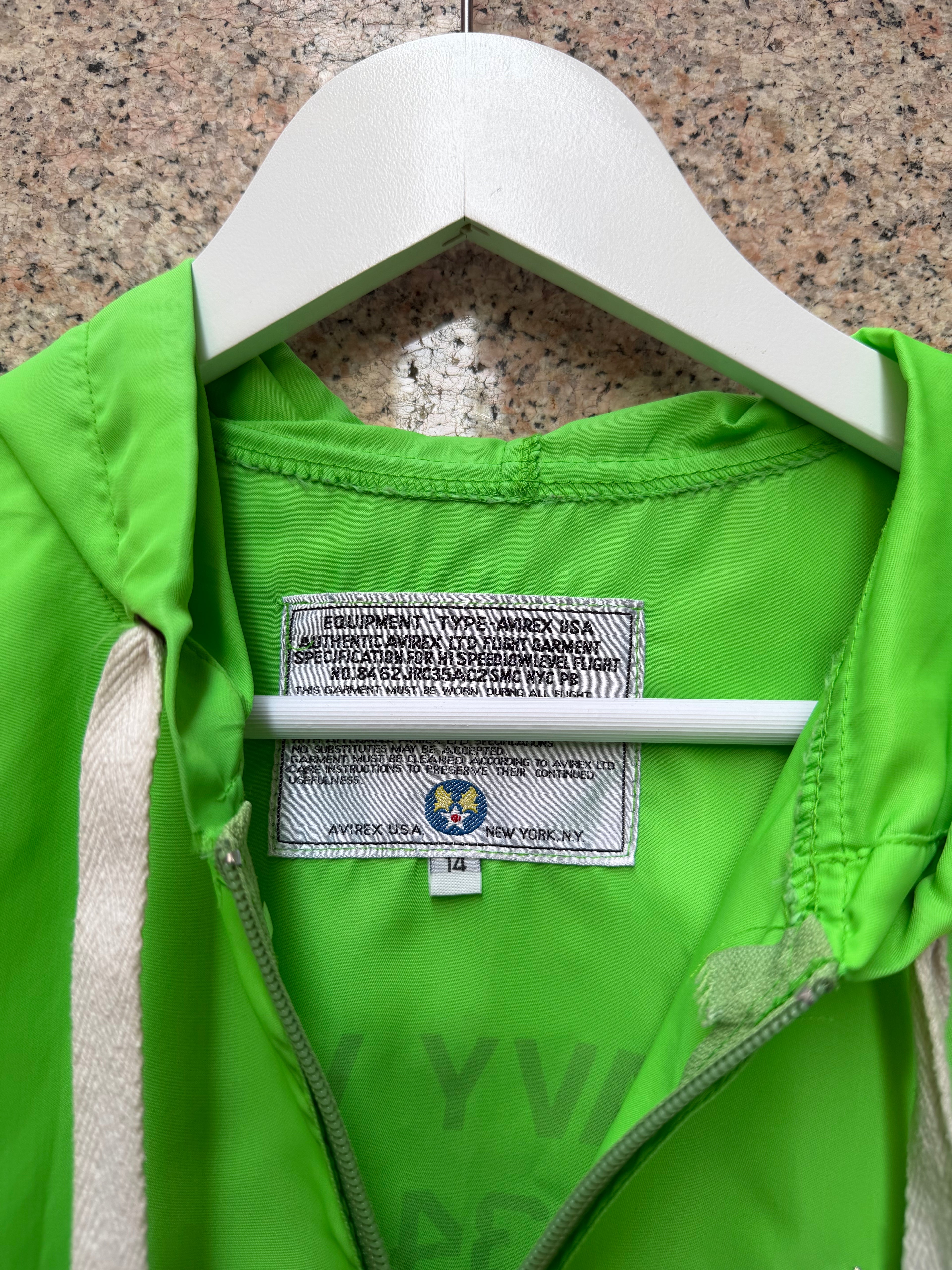 Avirex Green Light Jacket - 14Y (USED)