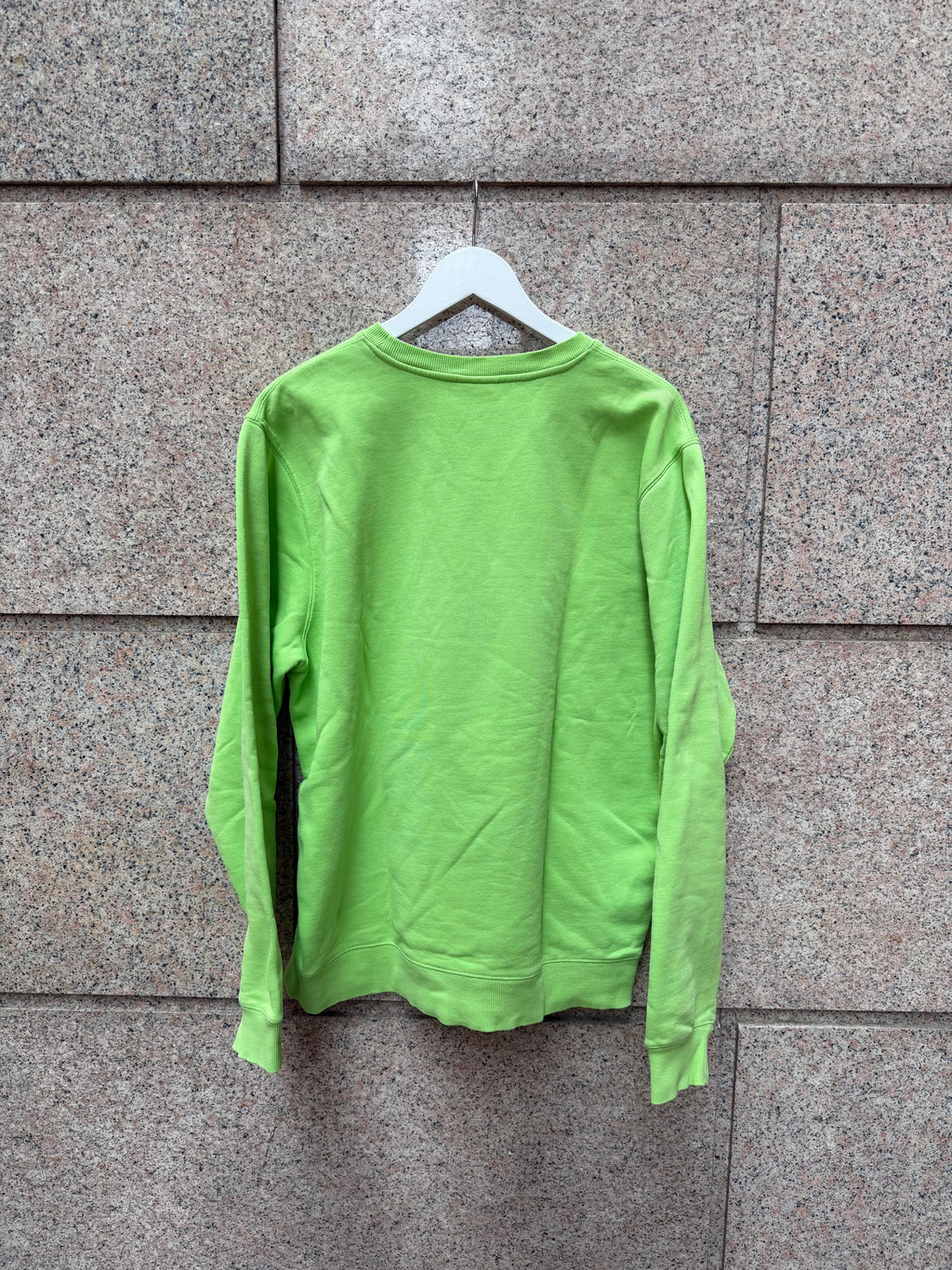 Stussy Green Crewneck Big Logo - L (USED)