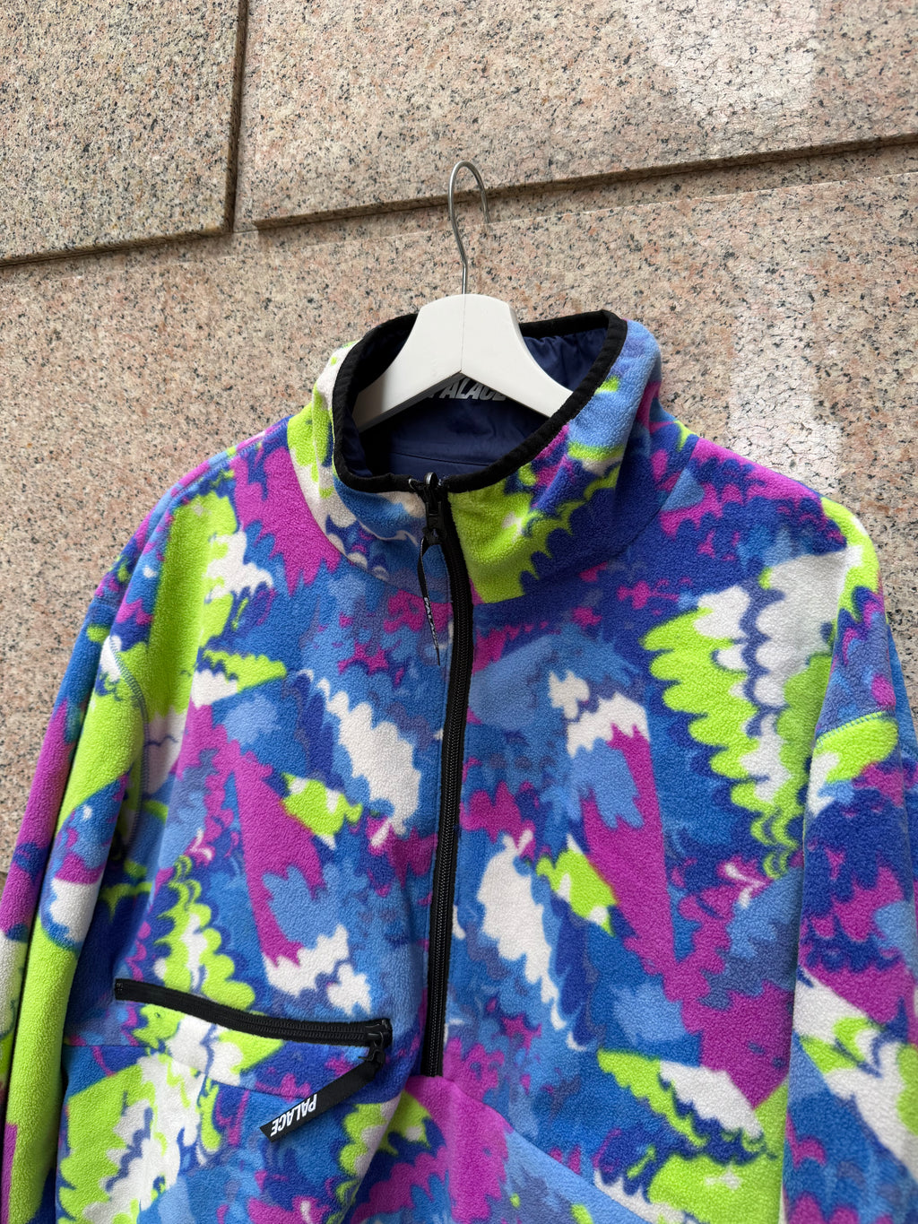 Palace Warper Reversibile Fleece Navy - L (USED)