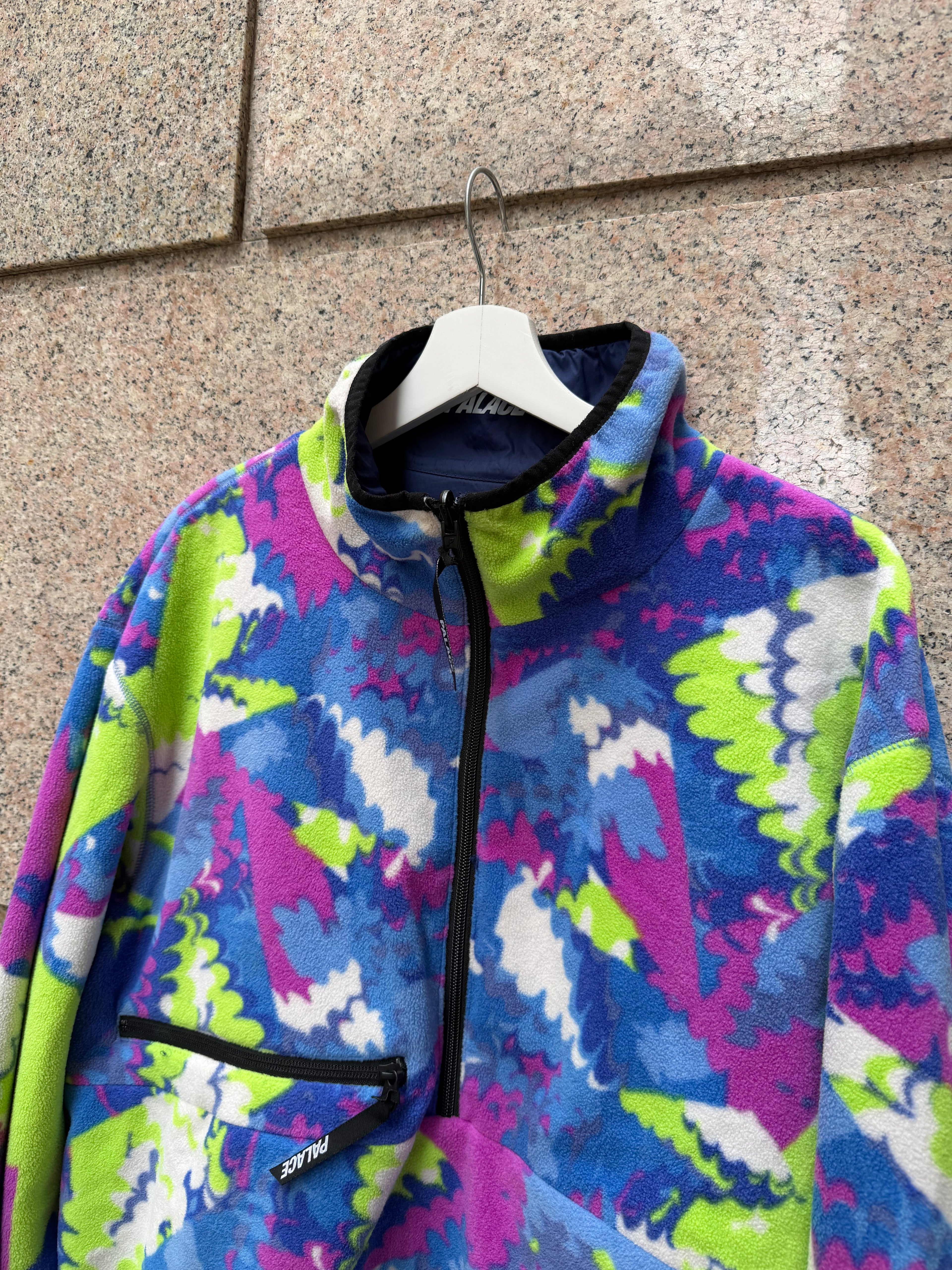 Palace Warper Reversibile Fleece Navy - L (USED)