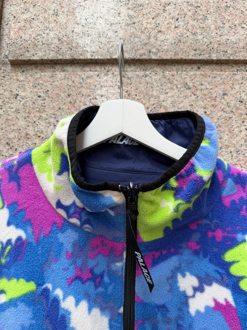 Palace Warper Reversibile Fleece Navy - L (USED)