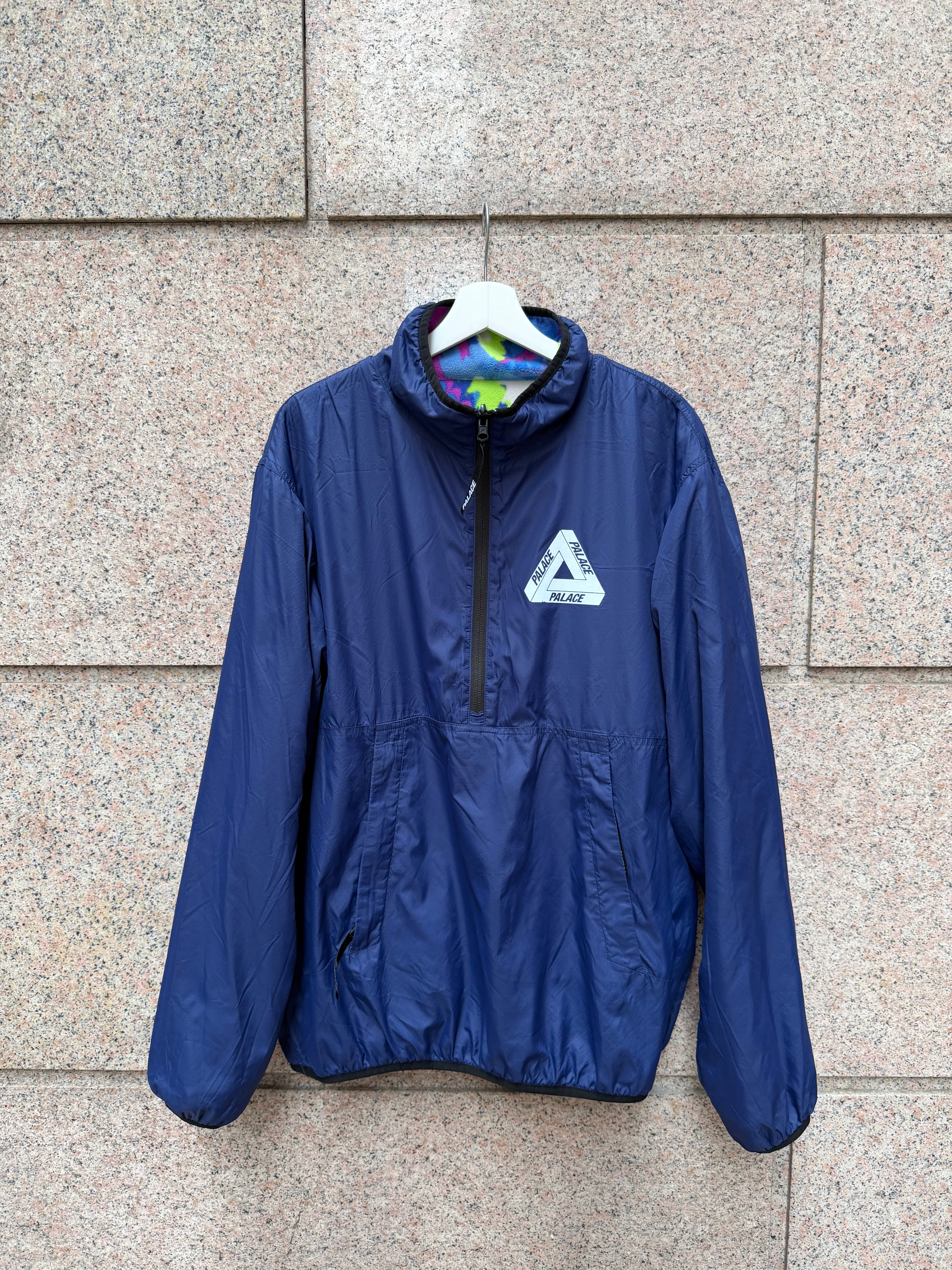 Palace Warper Reversibile Fleece Navy - L (USED)