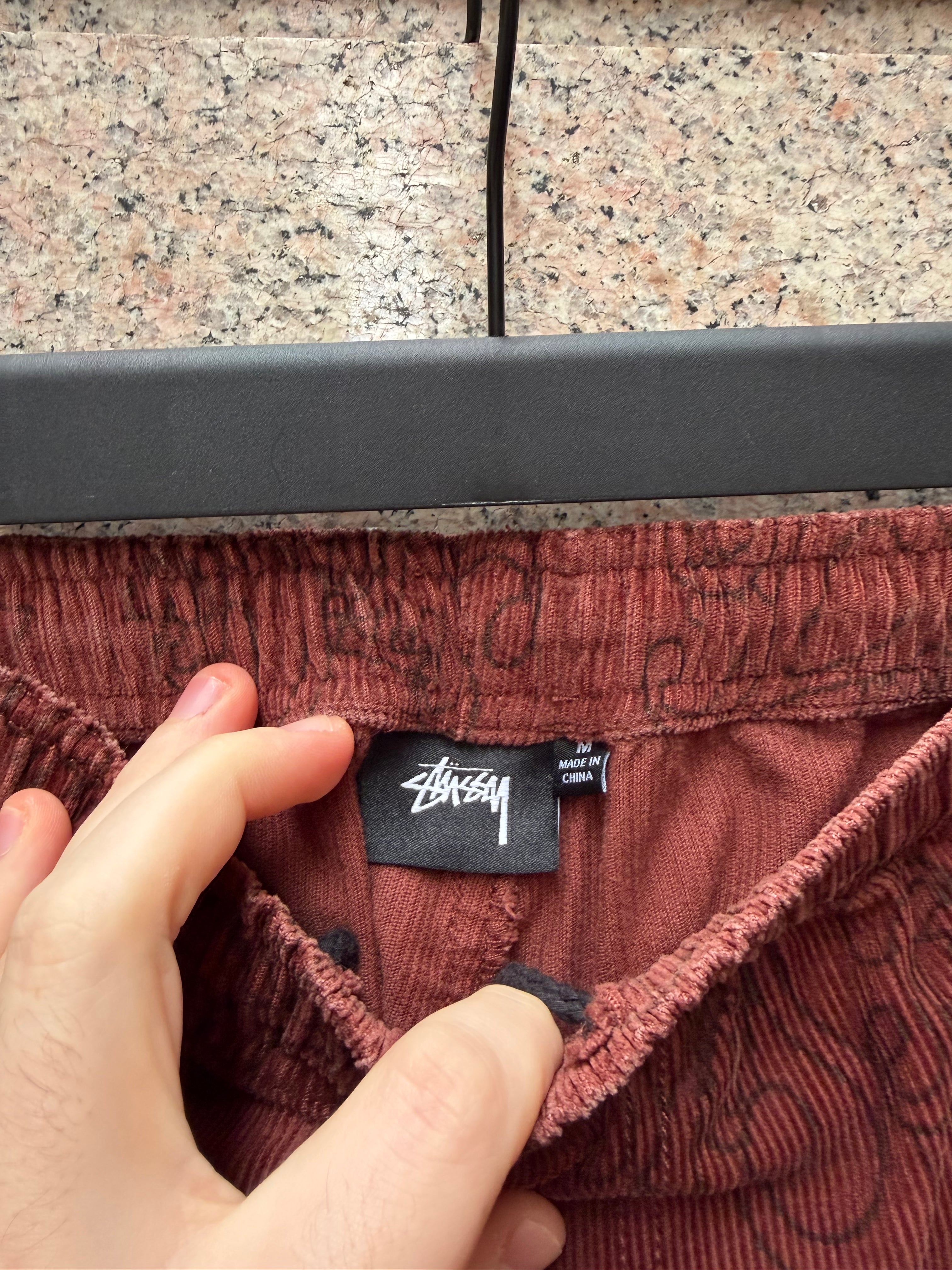 Stussy Brown Velvet Pants - M (USED)