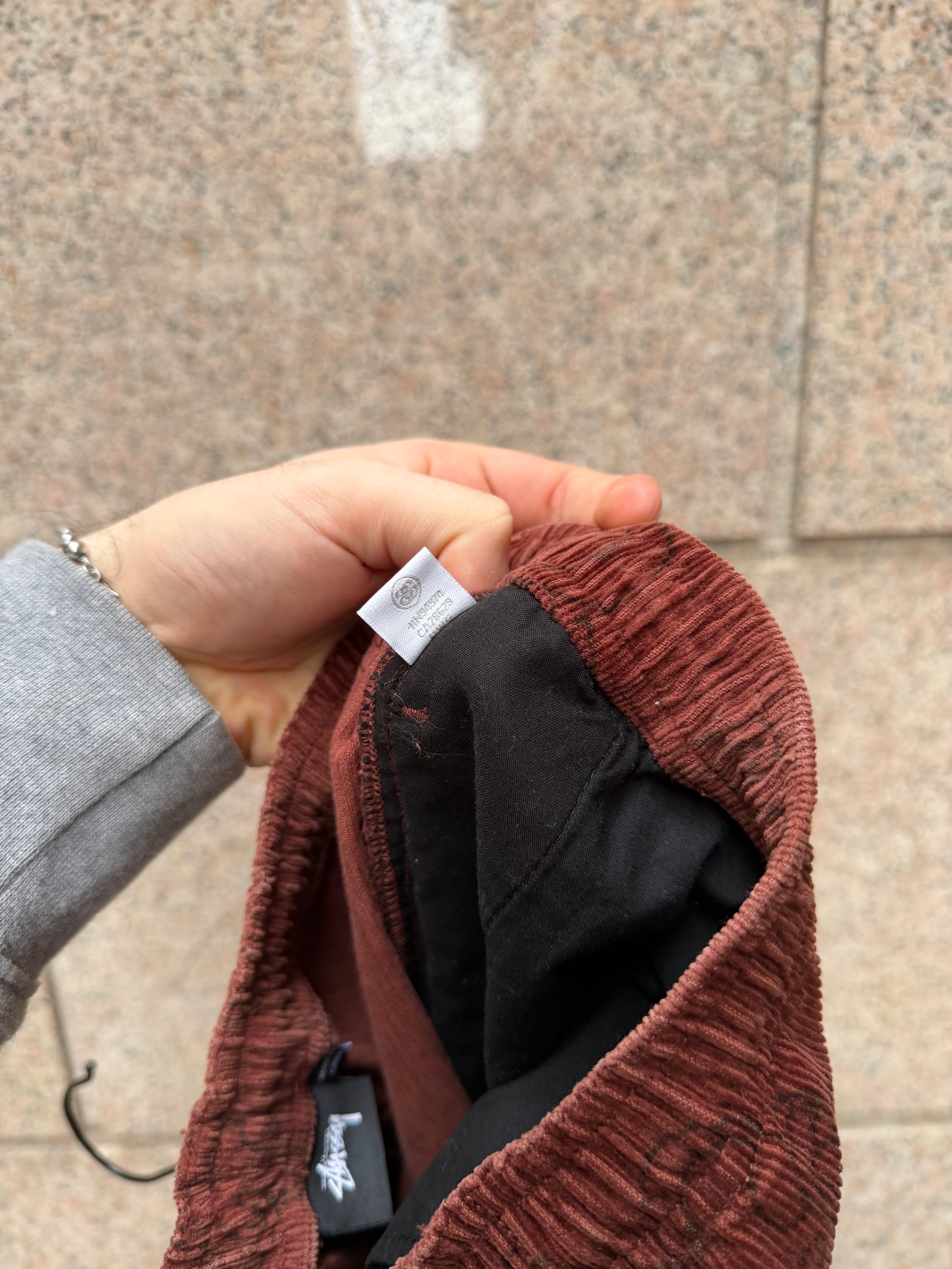 Stussy Brown Velvet Pants - M (USED)