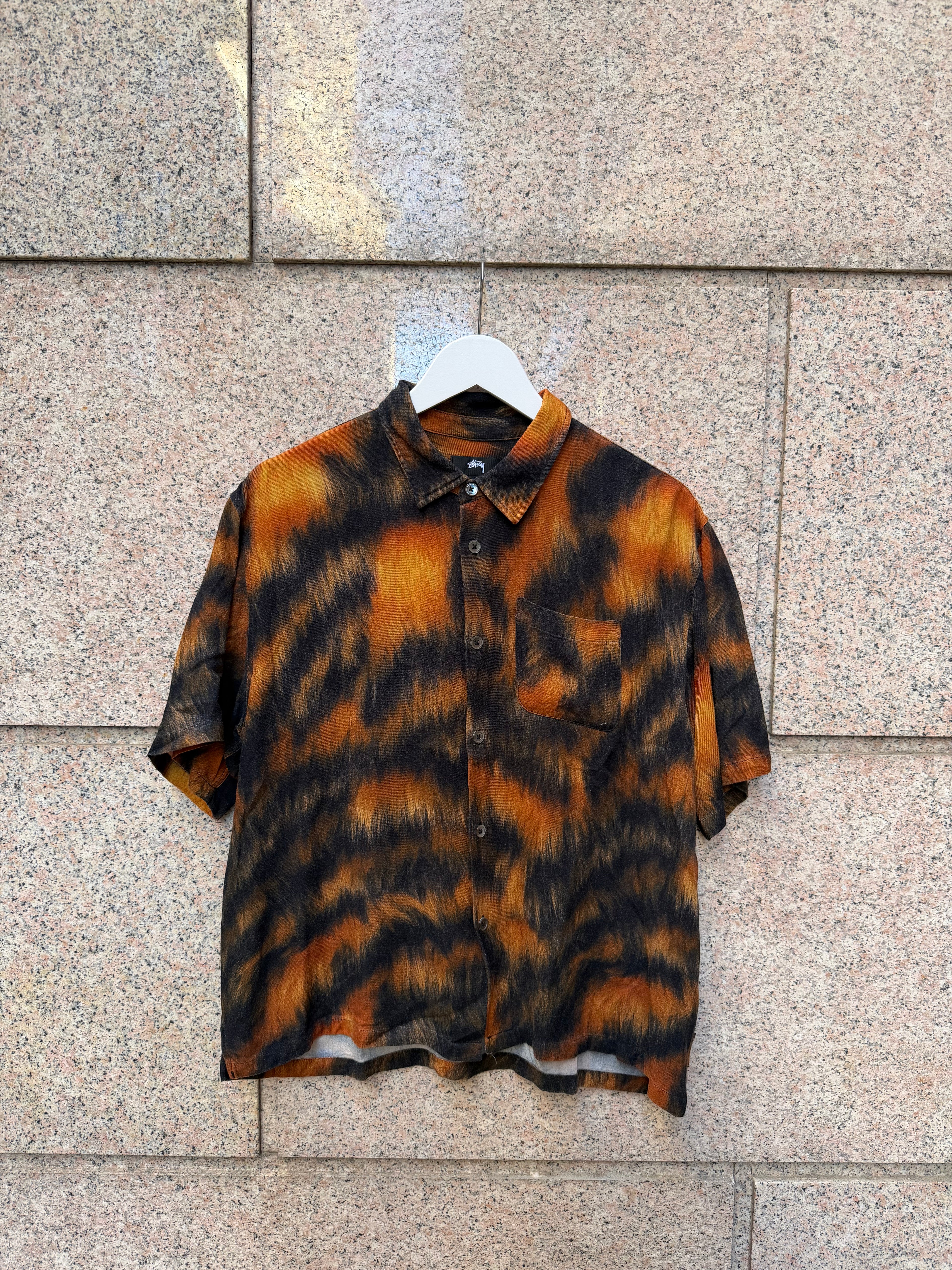 Stussy Fur Print Tiger Shirt M (USED)
