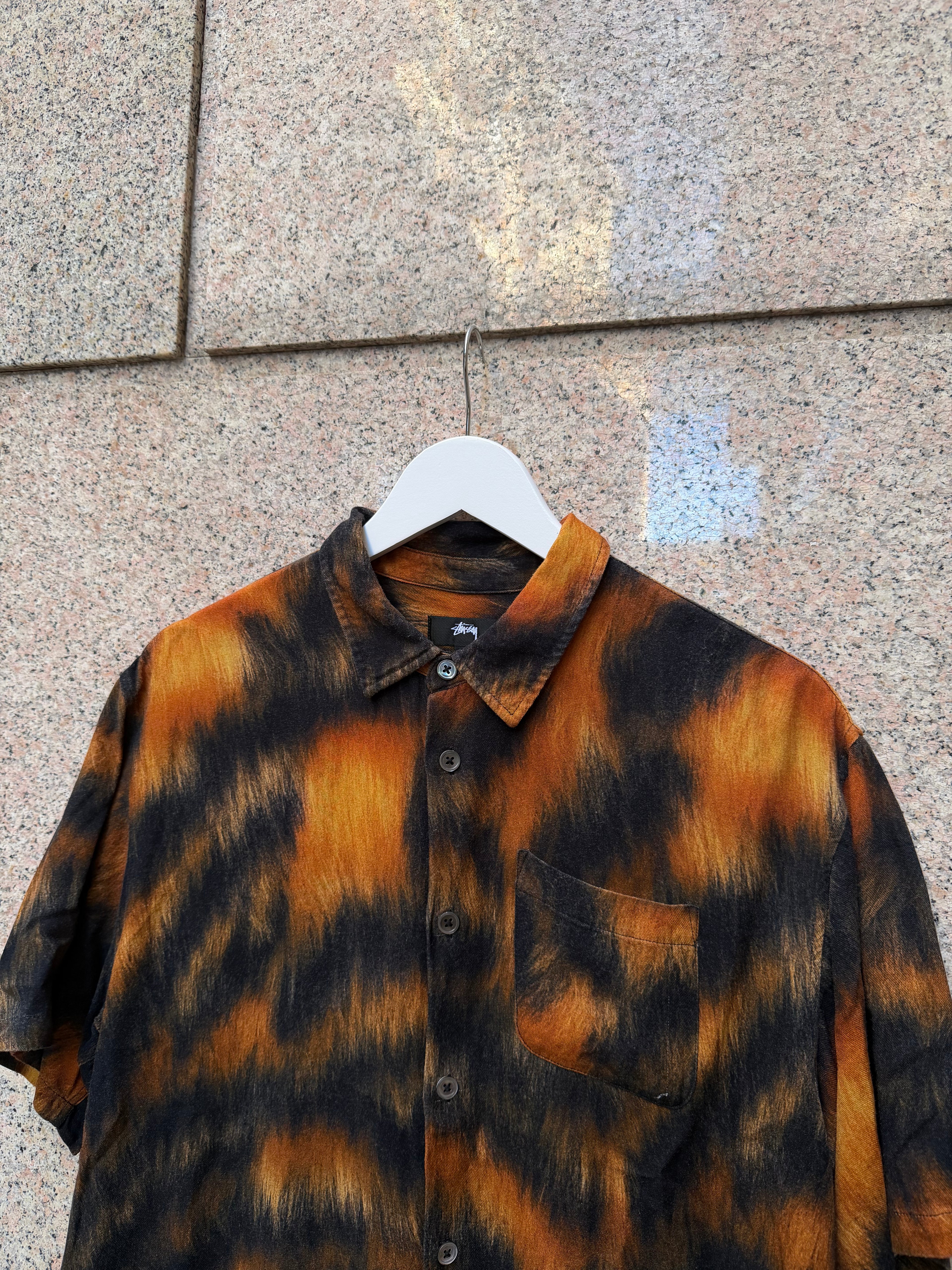 Stussy Fur Print Tiger Shirt M (USED)