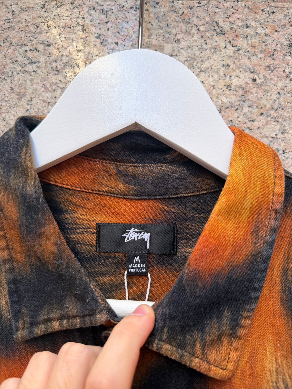 Stussy Fur Print Tiger Shirt M (USED)