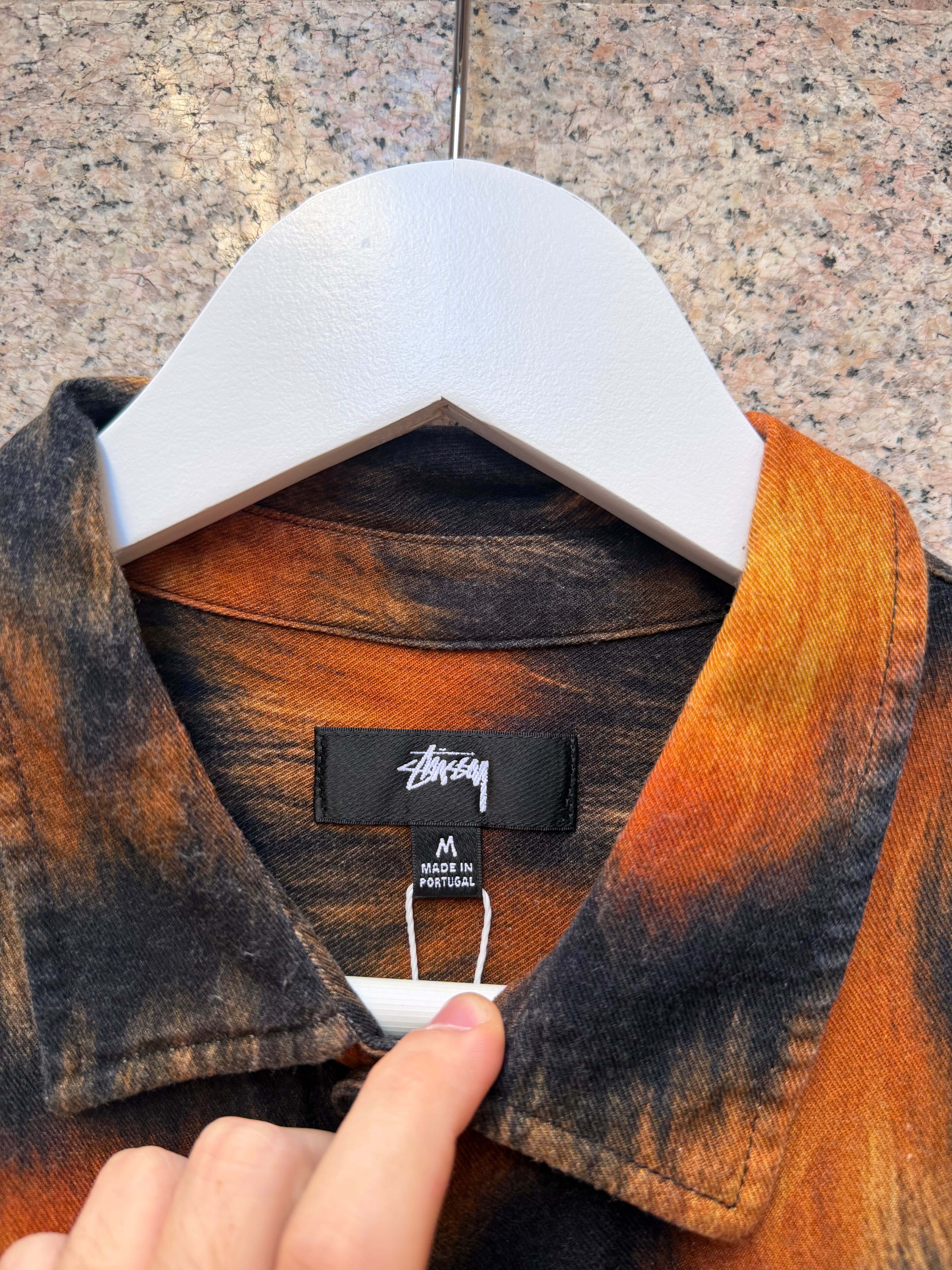 Stussy Fur Print Tiger Shirt M (USED)
