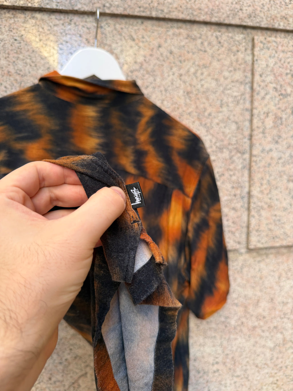 Stussy Fur Print Tiger Shirt M (USED)
