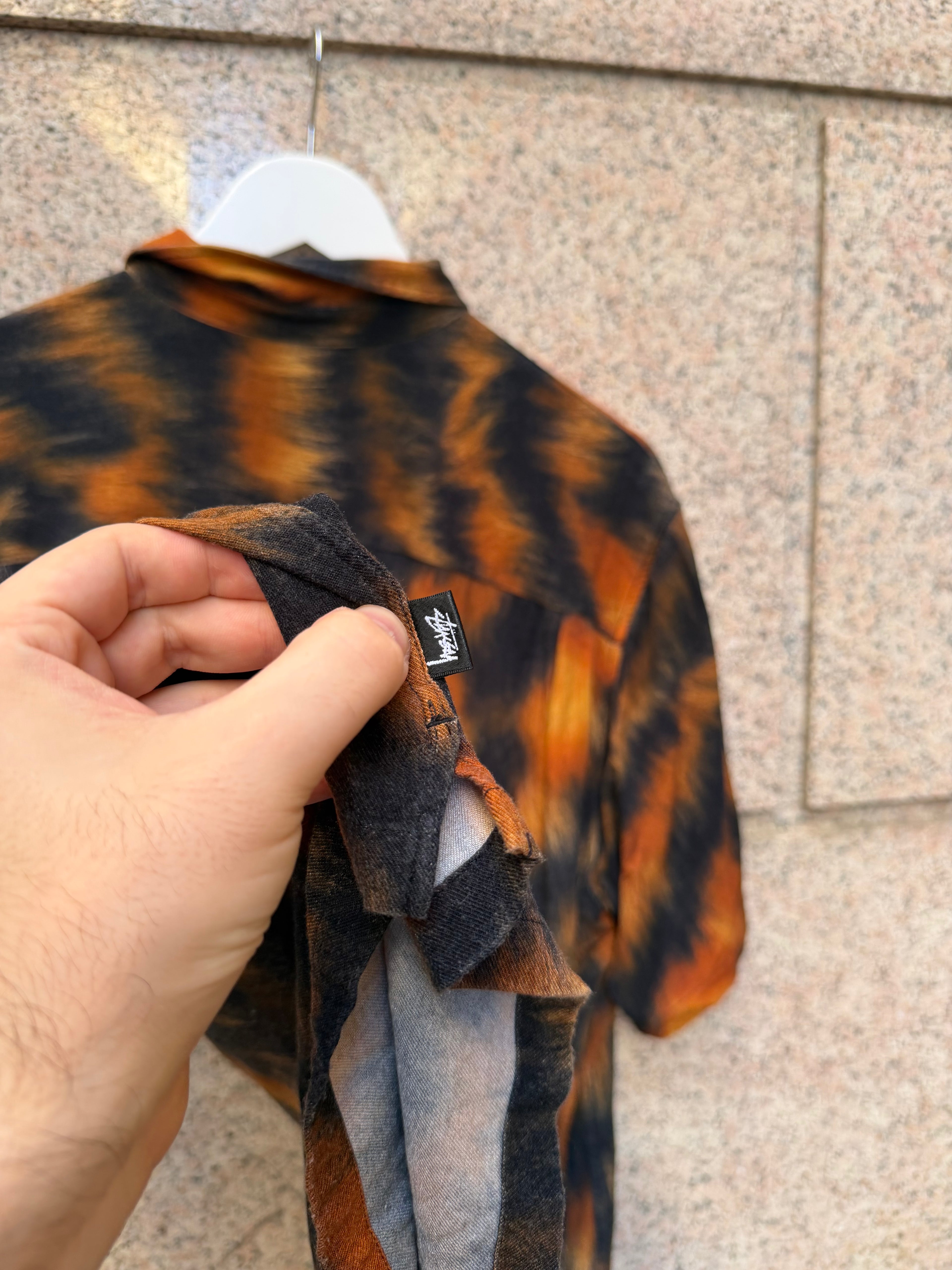 Stussy Fur Print Tiger Shirt M (USED)