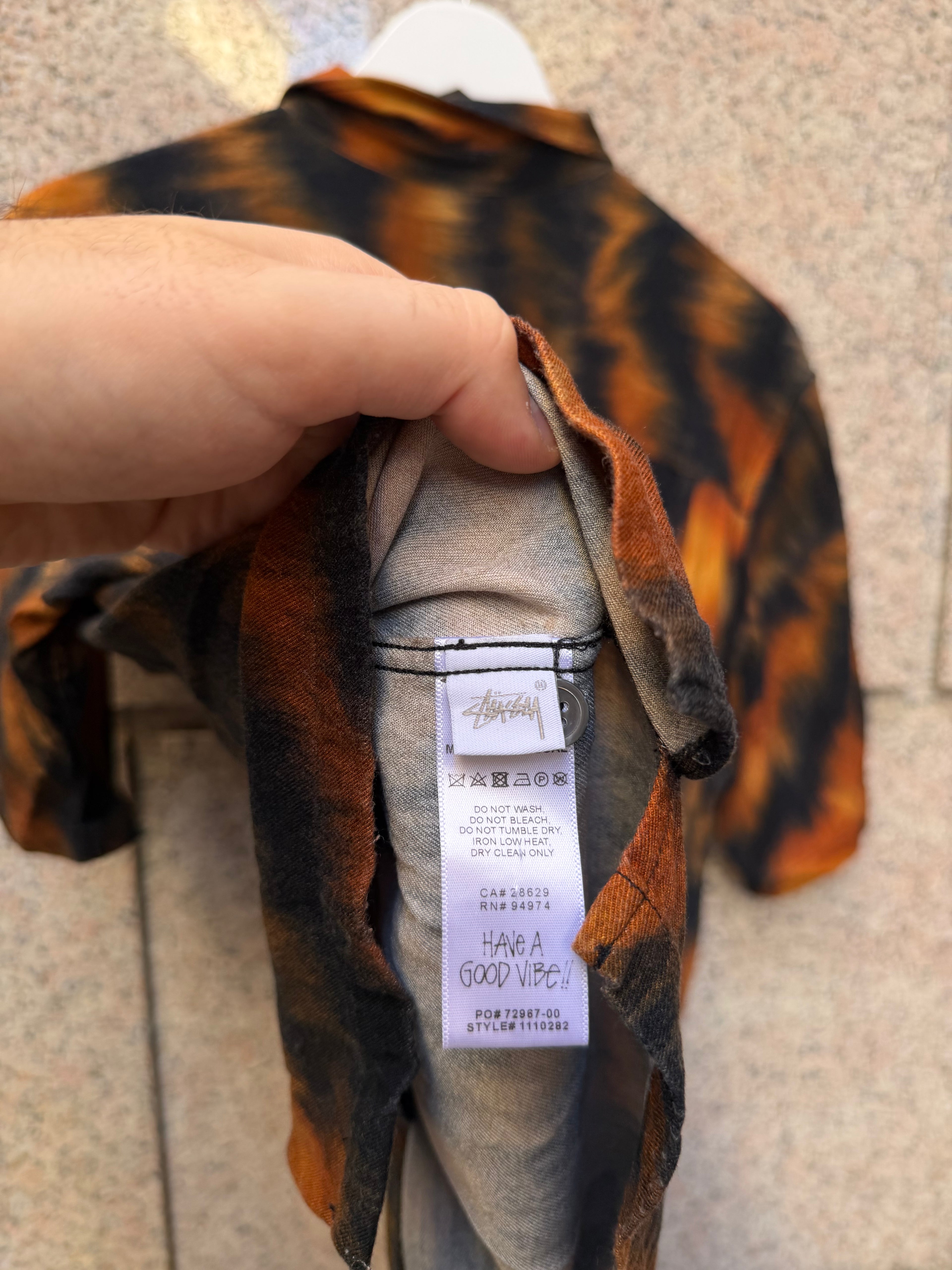 Stussy Fur Print Tiger Shirt M (USED)